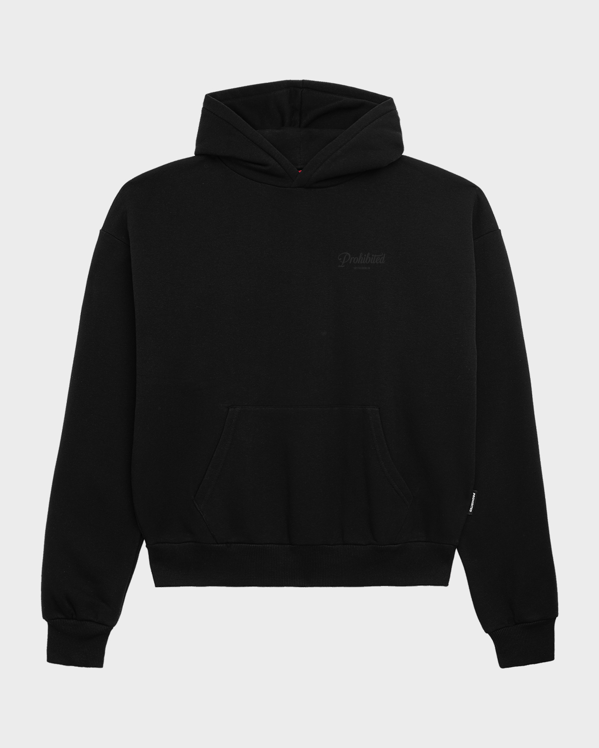 Black on black hoodie online