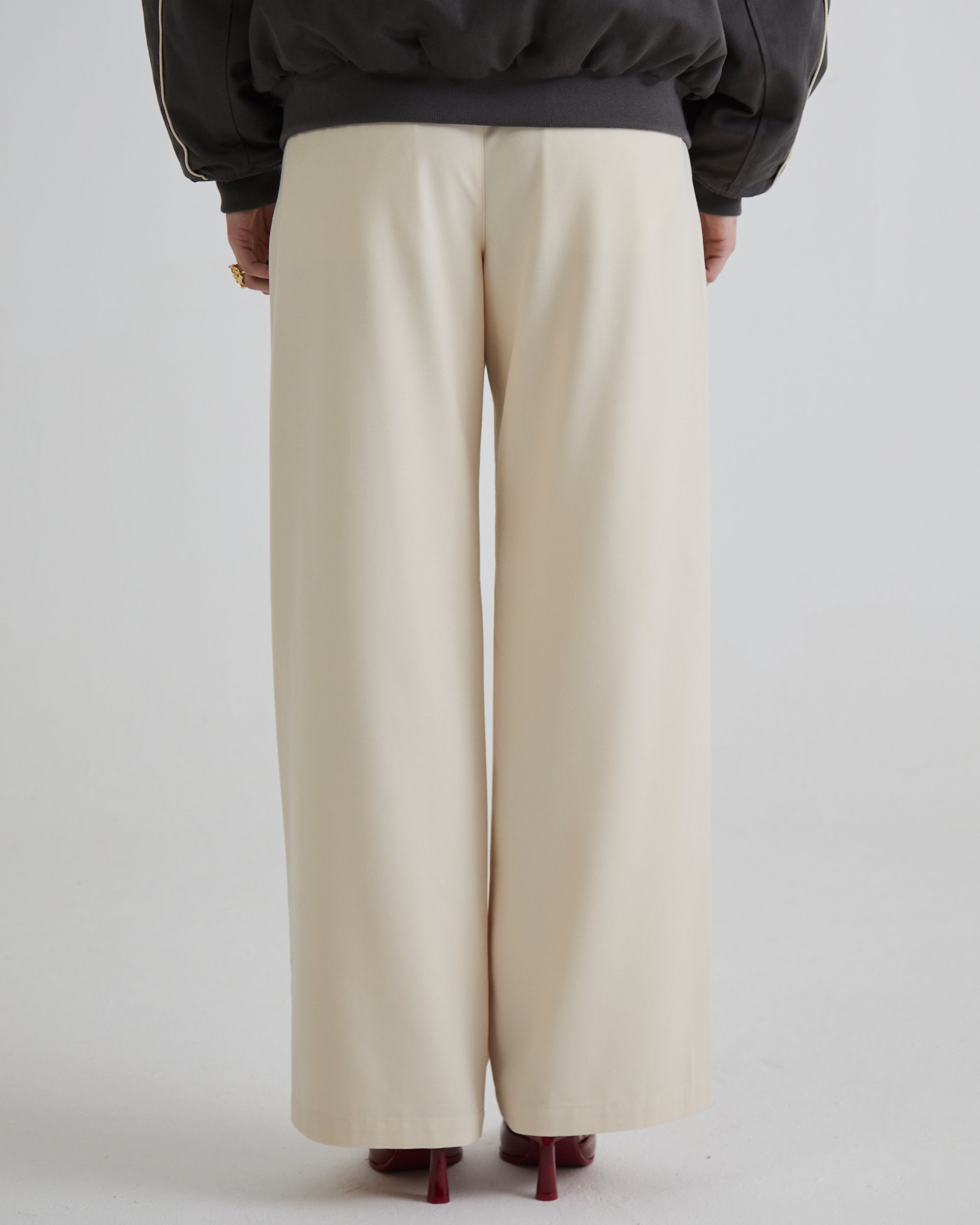 SoHo Pleated Pants Vintage Cream