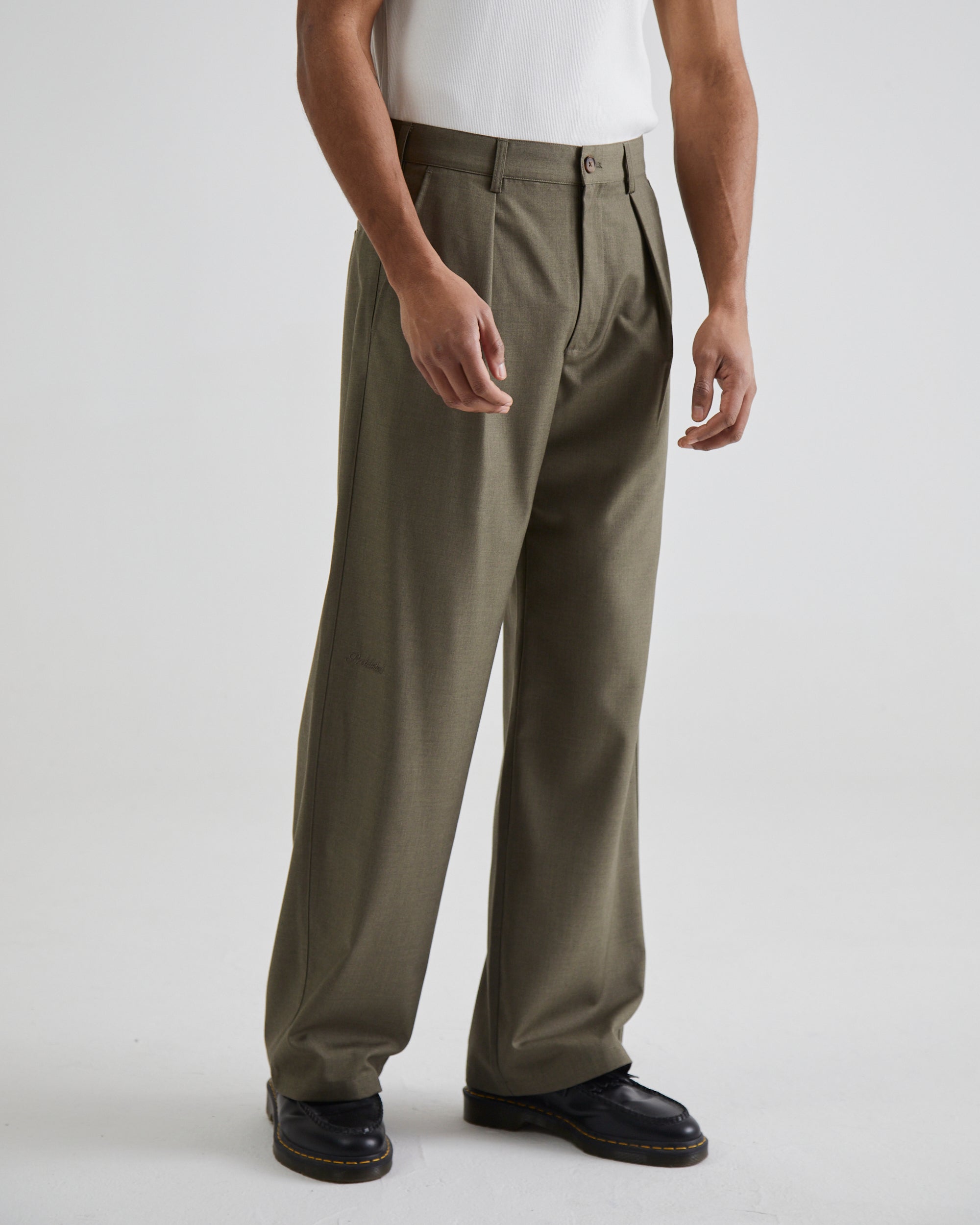 SoHo Pleated Pants Vintage Khaki