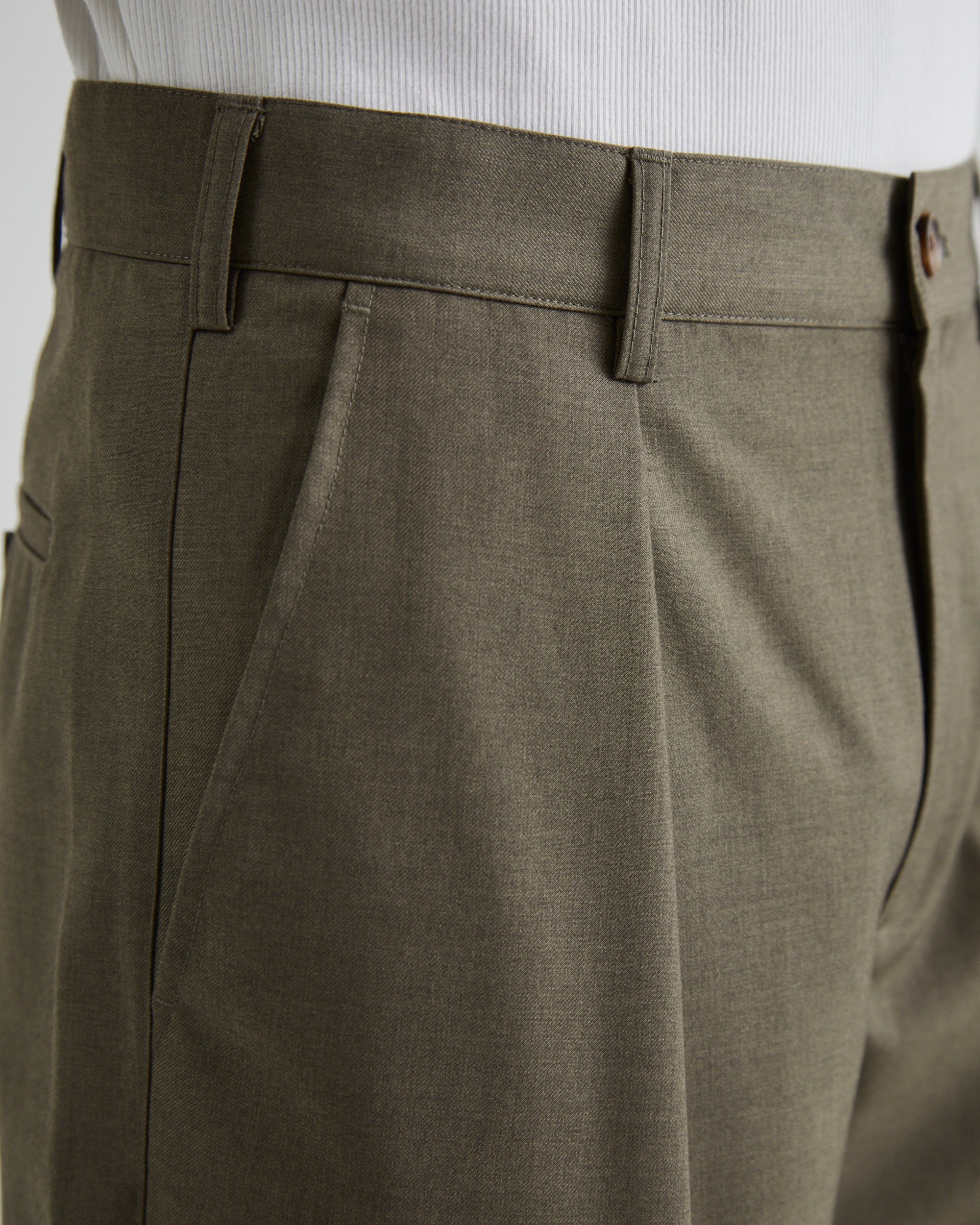 SoHo Pleated Pants Vintage Khaki