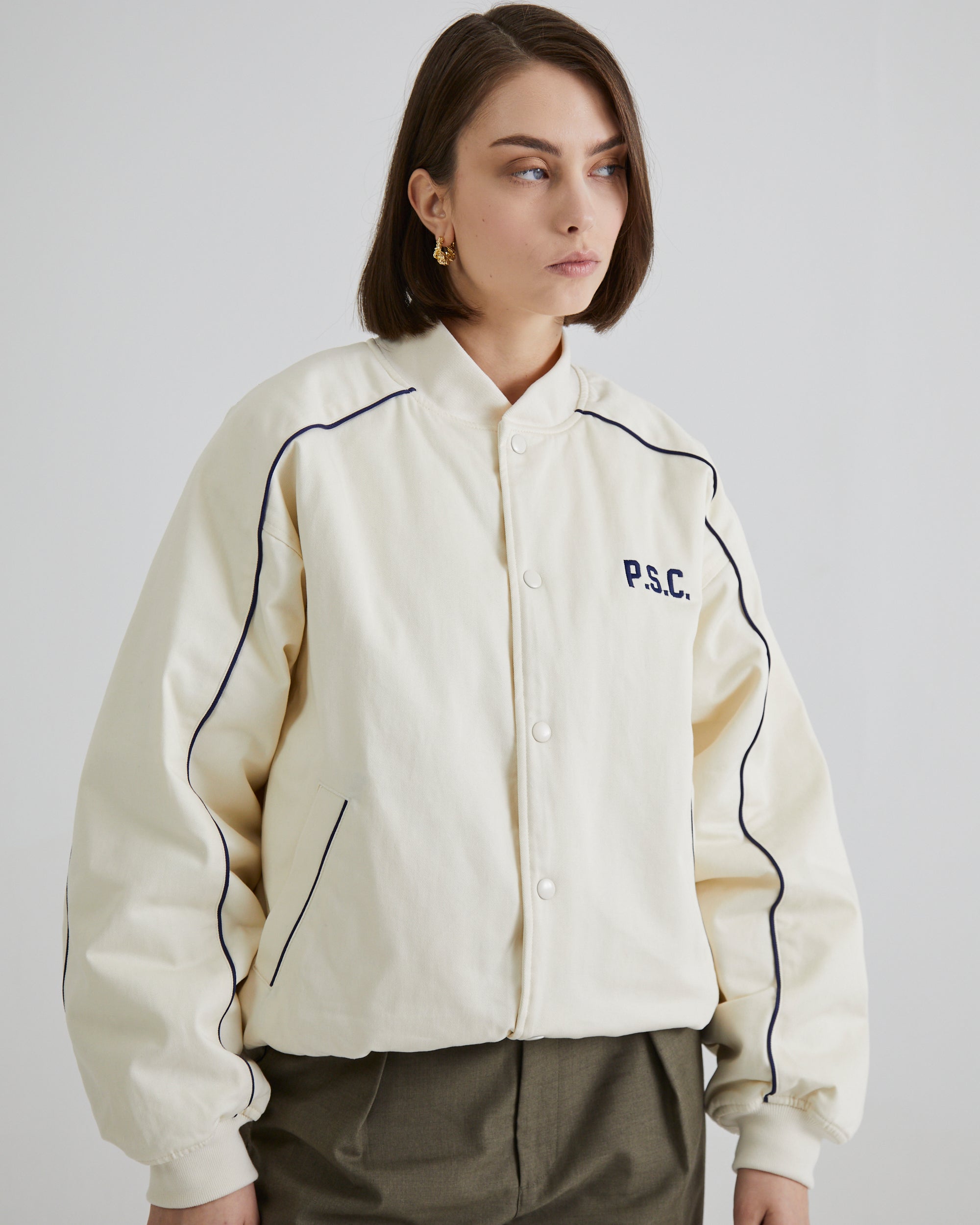 SC Stadium Jacket Ivory