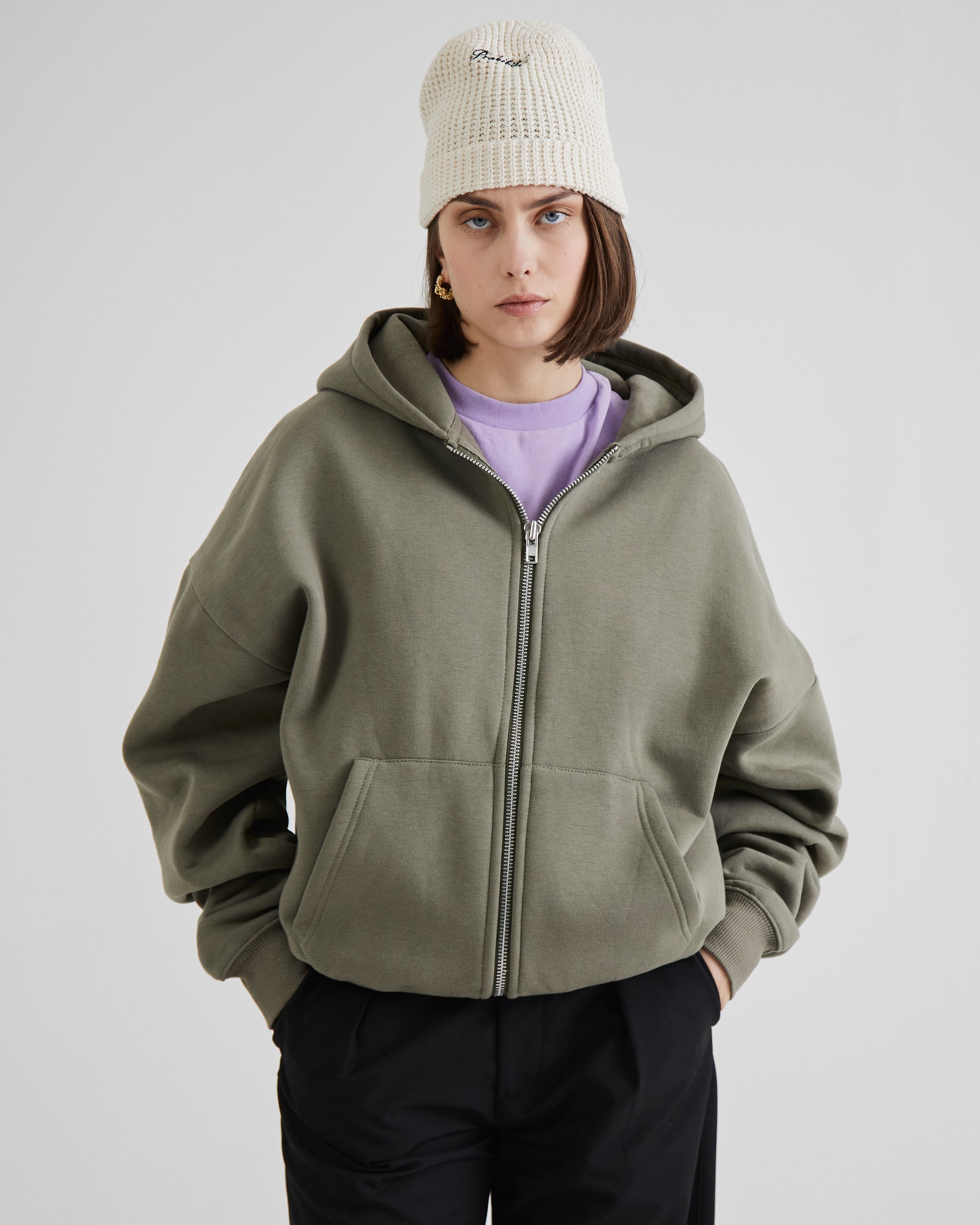 SC Zip-Hoodie Khaki