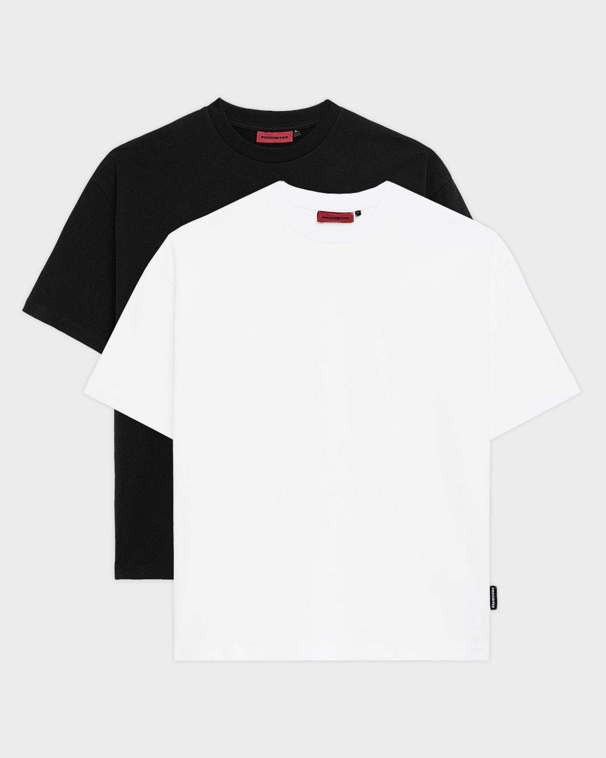 2x Oversized Tee Off-White/Black