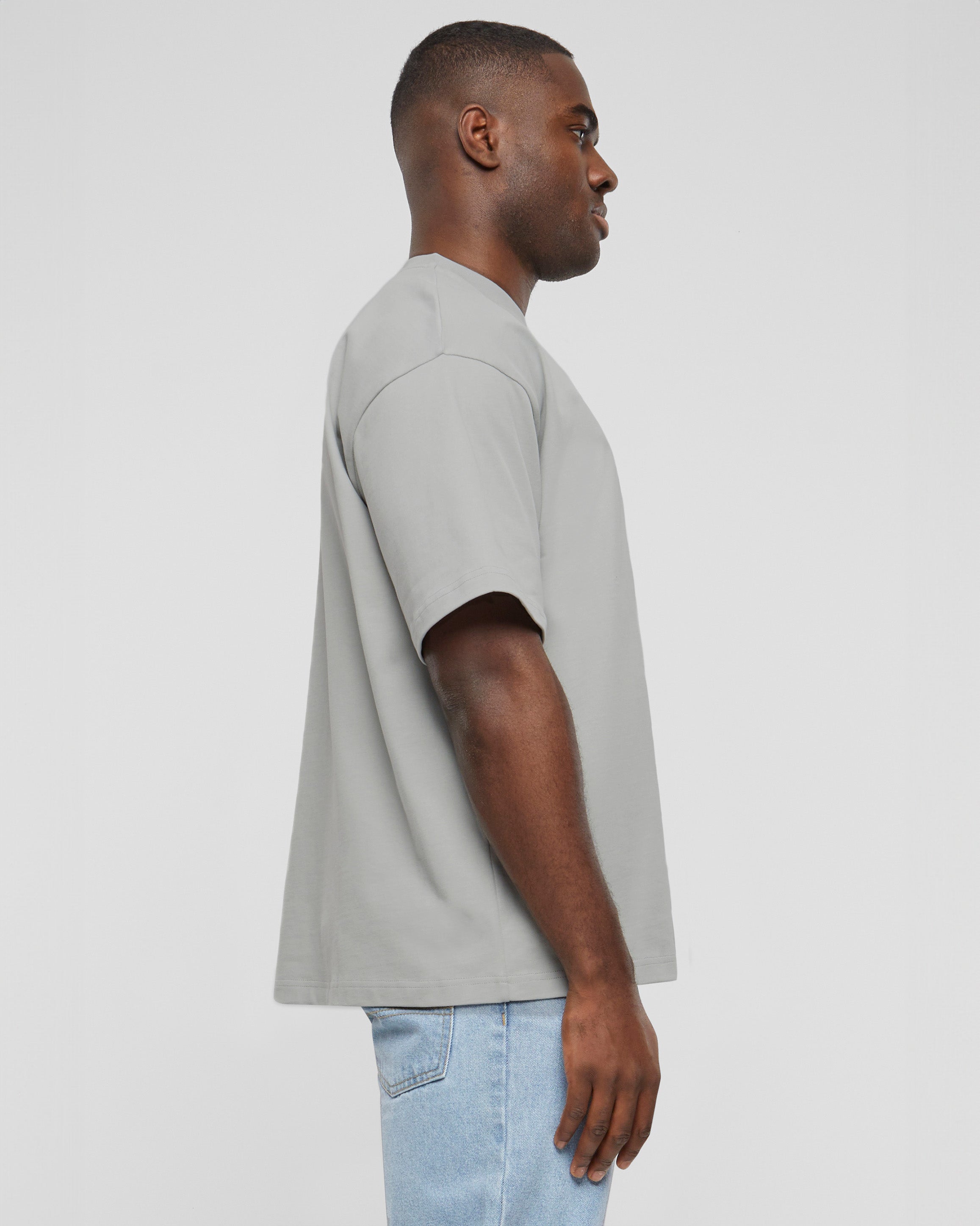 Oversized Tee Light-Grey