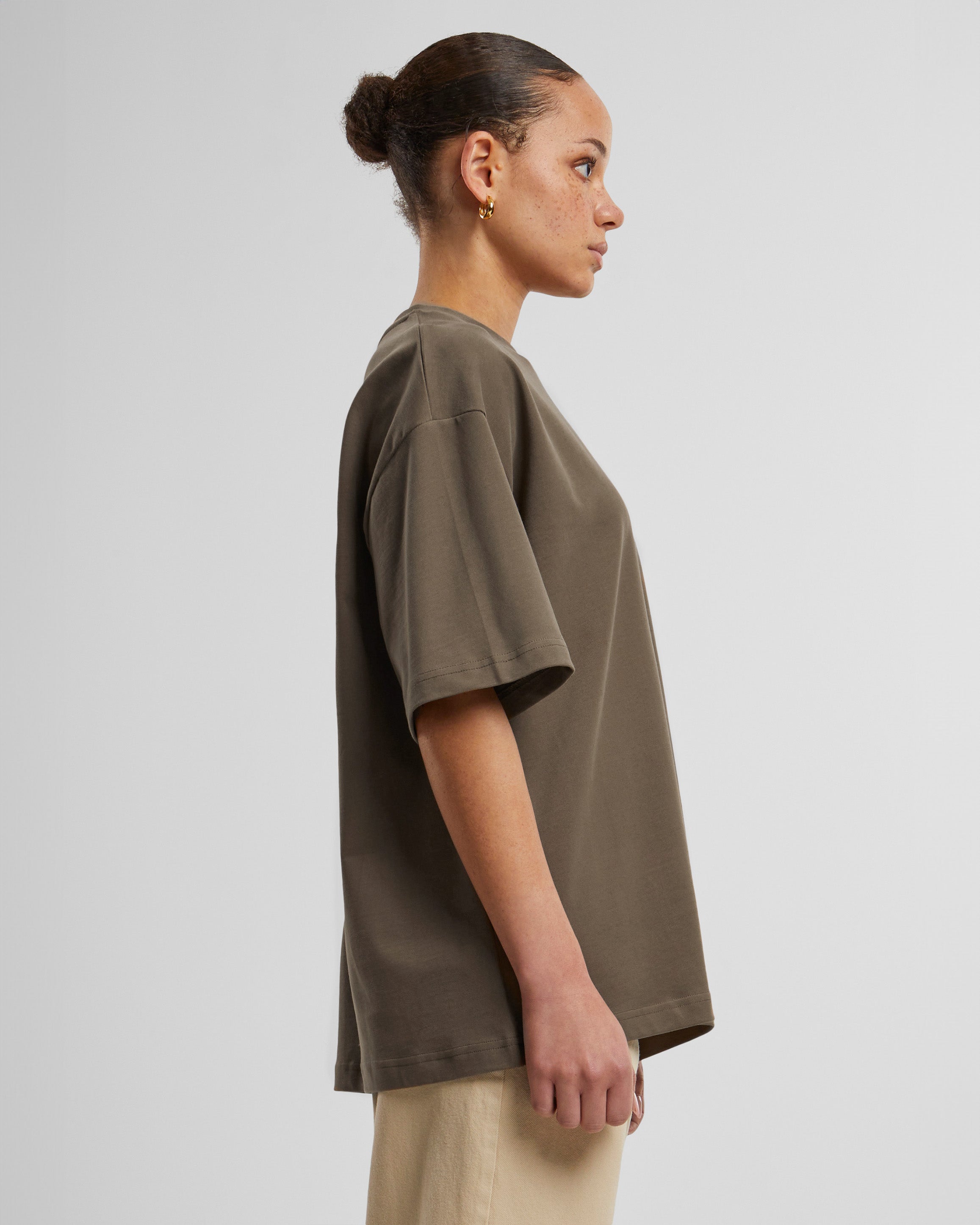 Oversized Tee Mokka (Stone Washed)