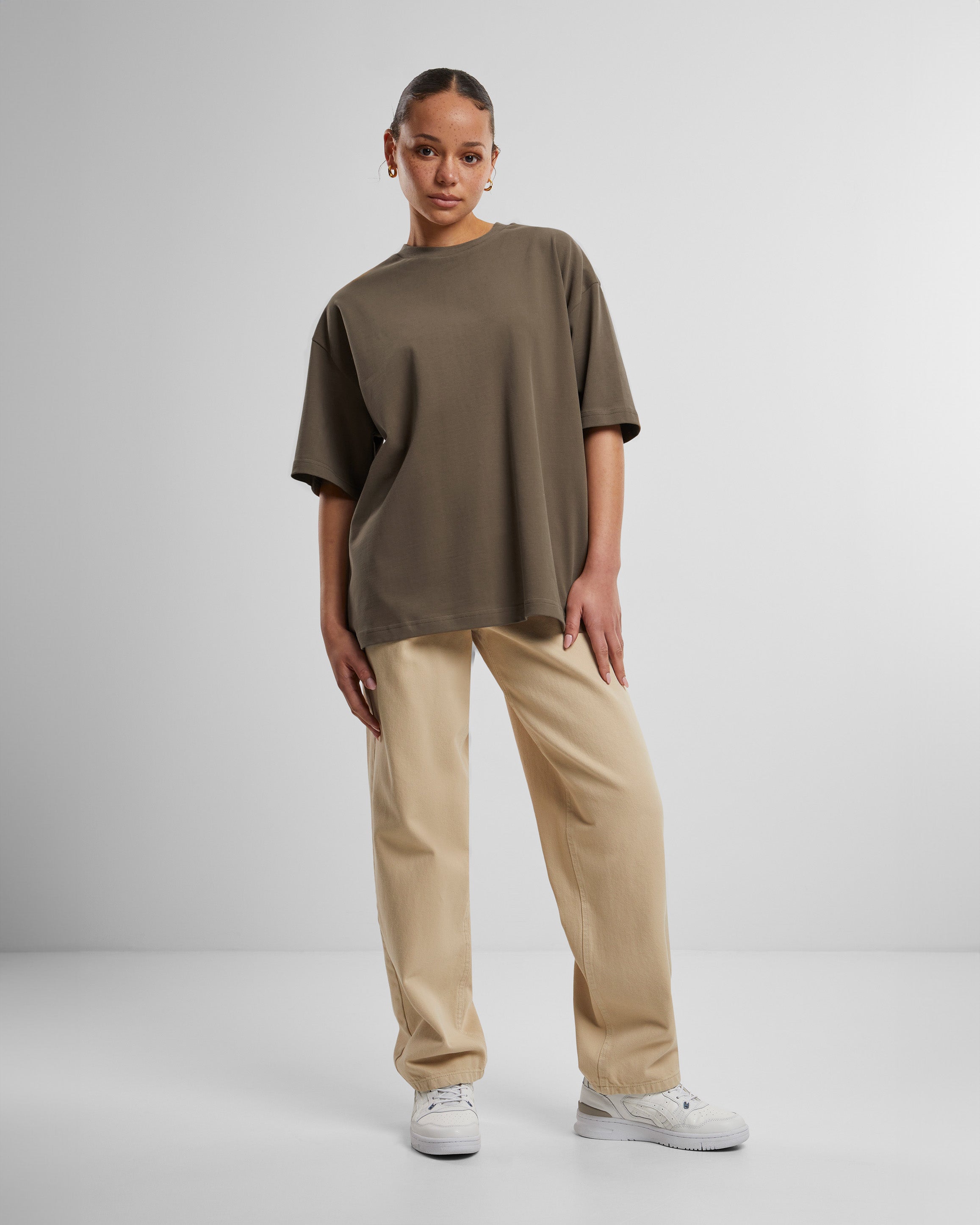 Oversized Tee Mokka (Stone Washed)