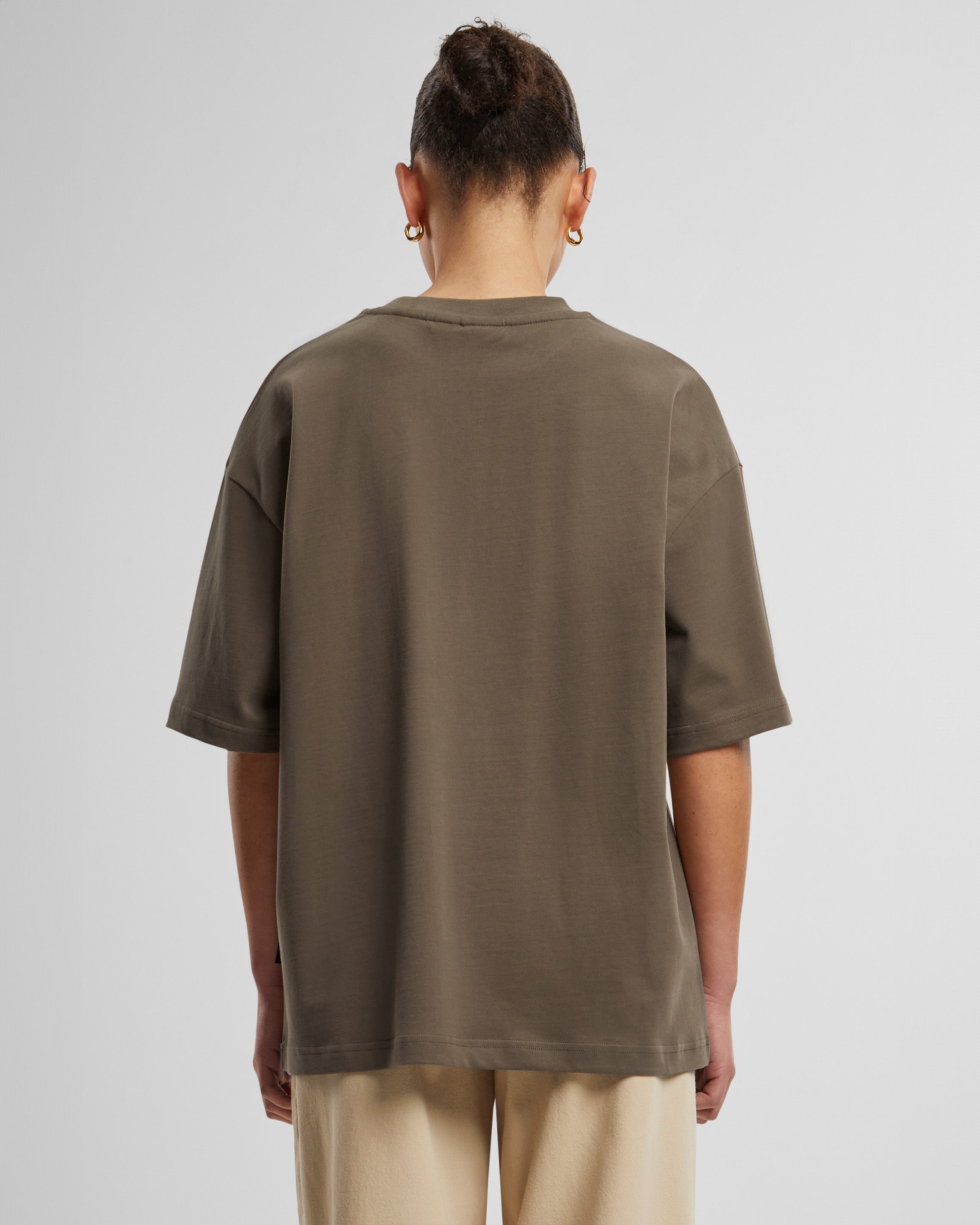 Oversized Tee Mokka (Stone Washed)