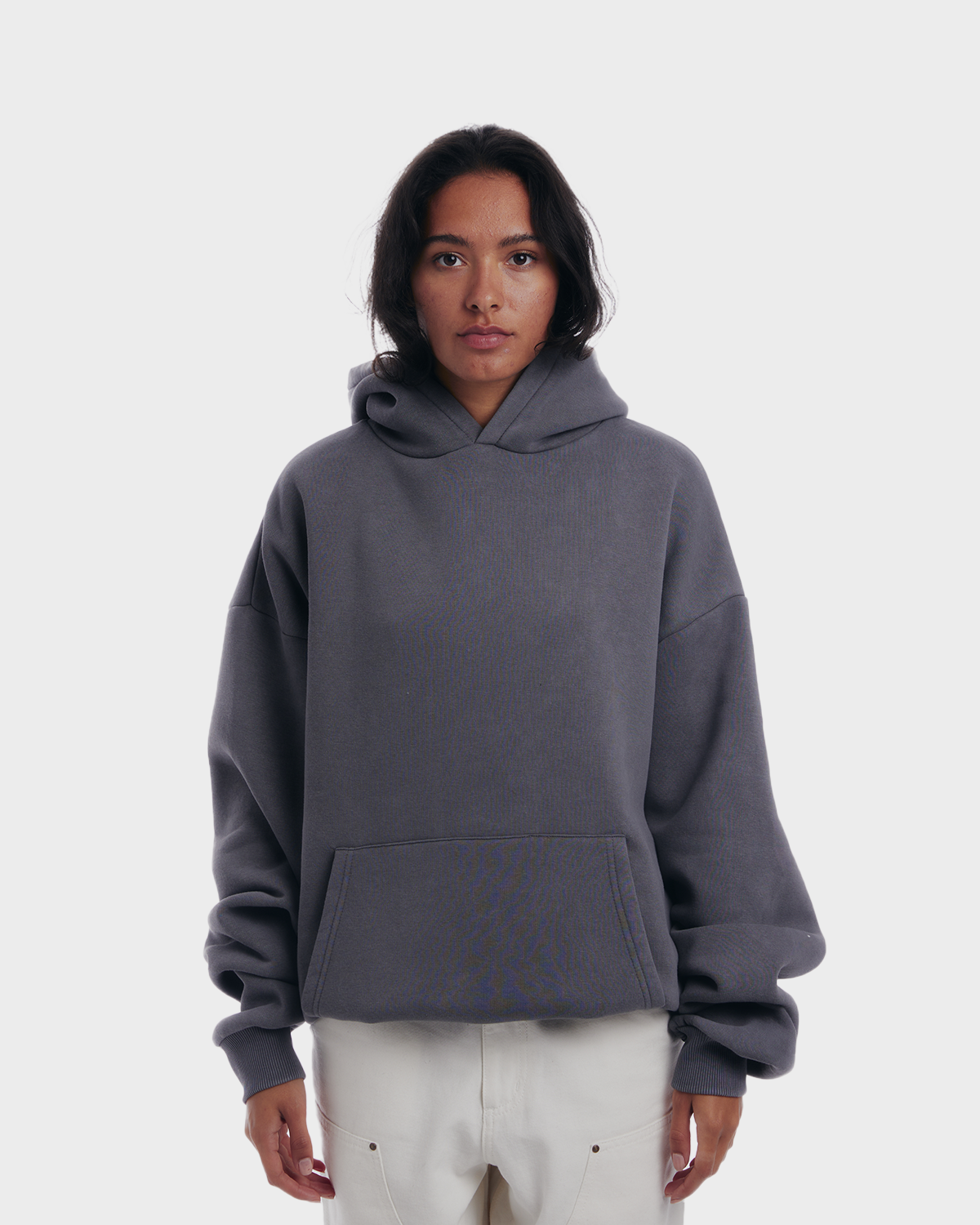 Oversized Hoodie Grey (Stone Washed)