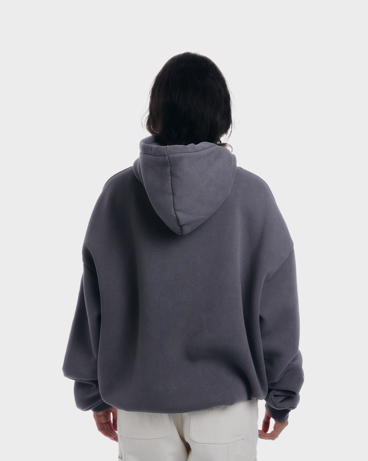 Oversized Hoodie Grey (Stone Washed)