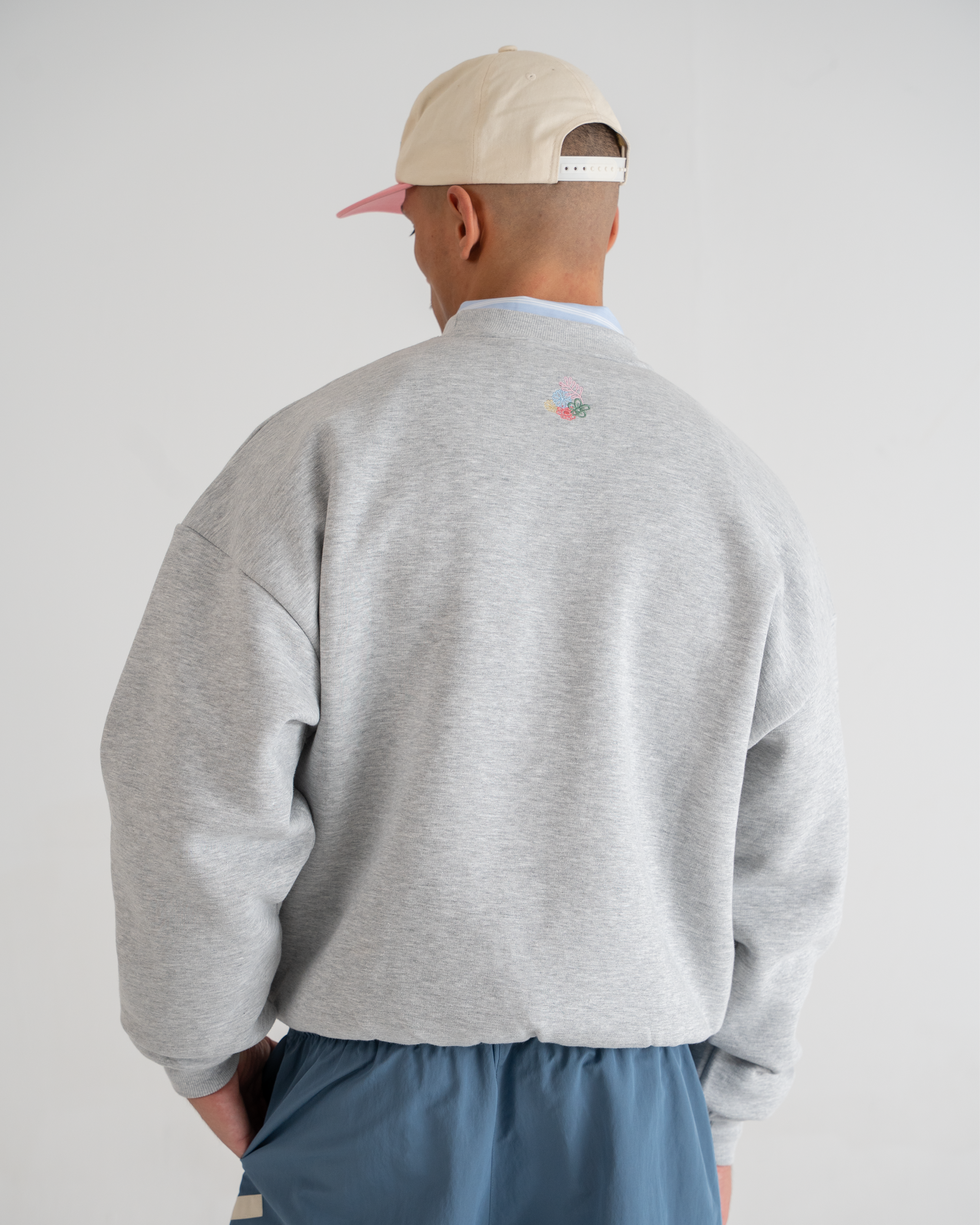 Bohemian Crew Neck Grey Melange