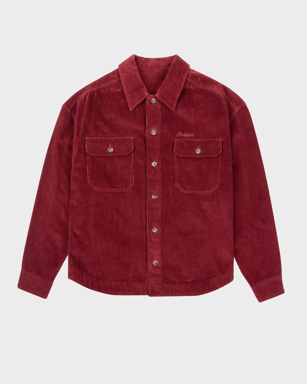 Corduroy Overshirt Bordeaux