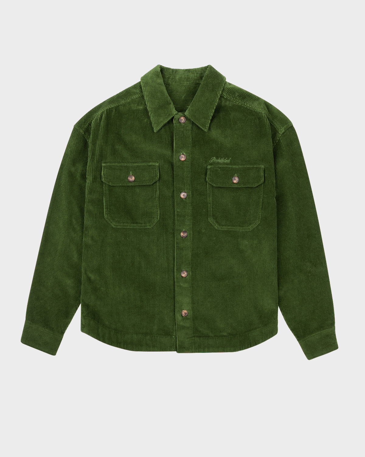 Corduroy Overshirt Green