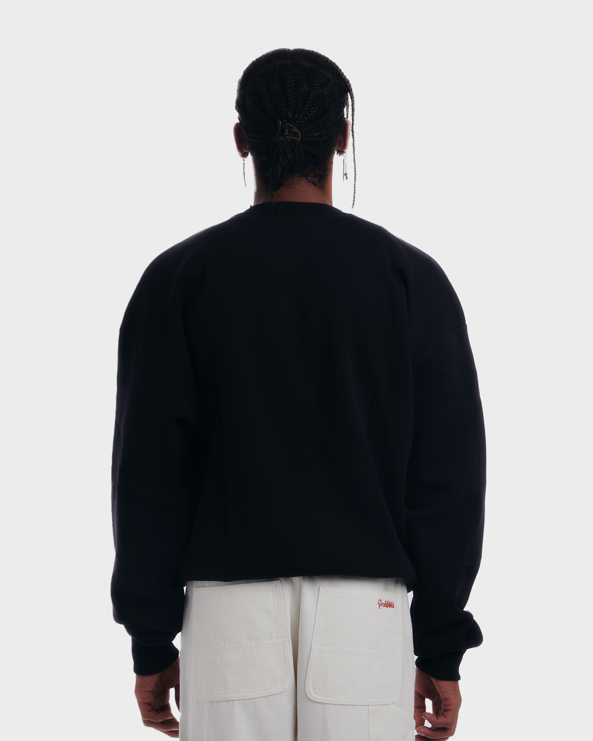 Oversized Crew Neck Black