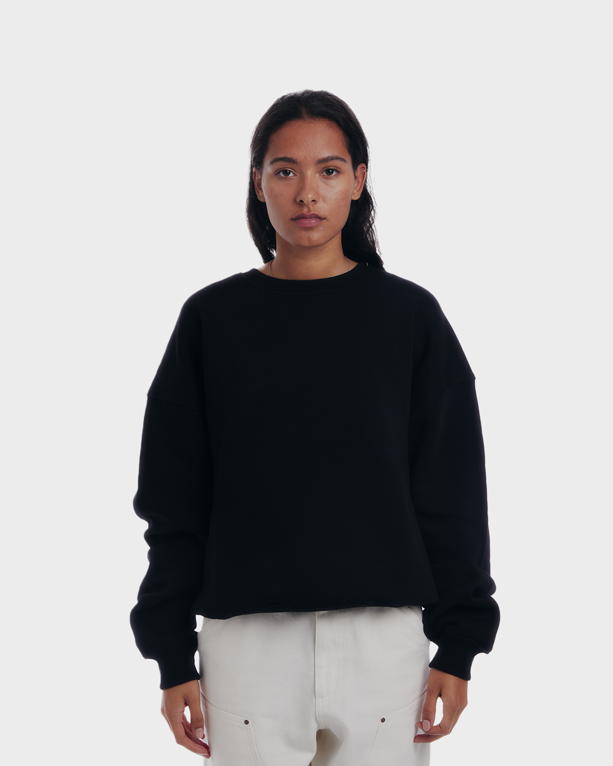 Oversized Crew Neck Black