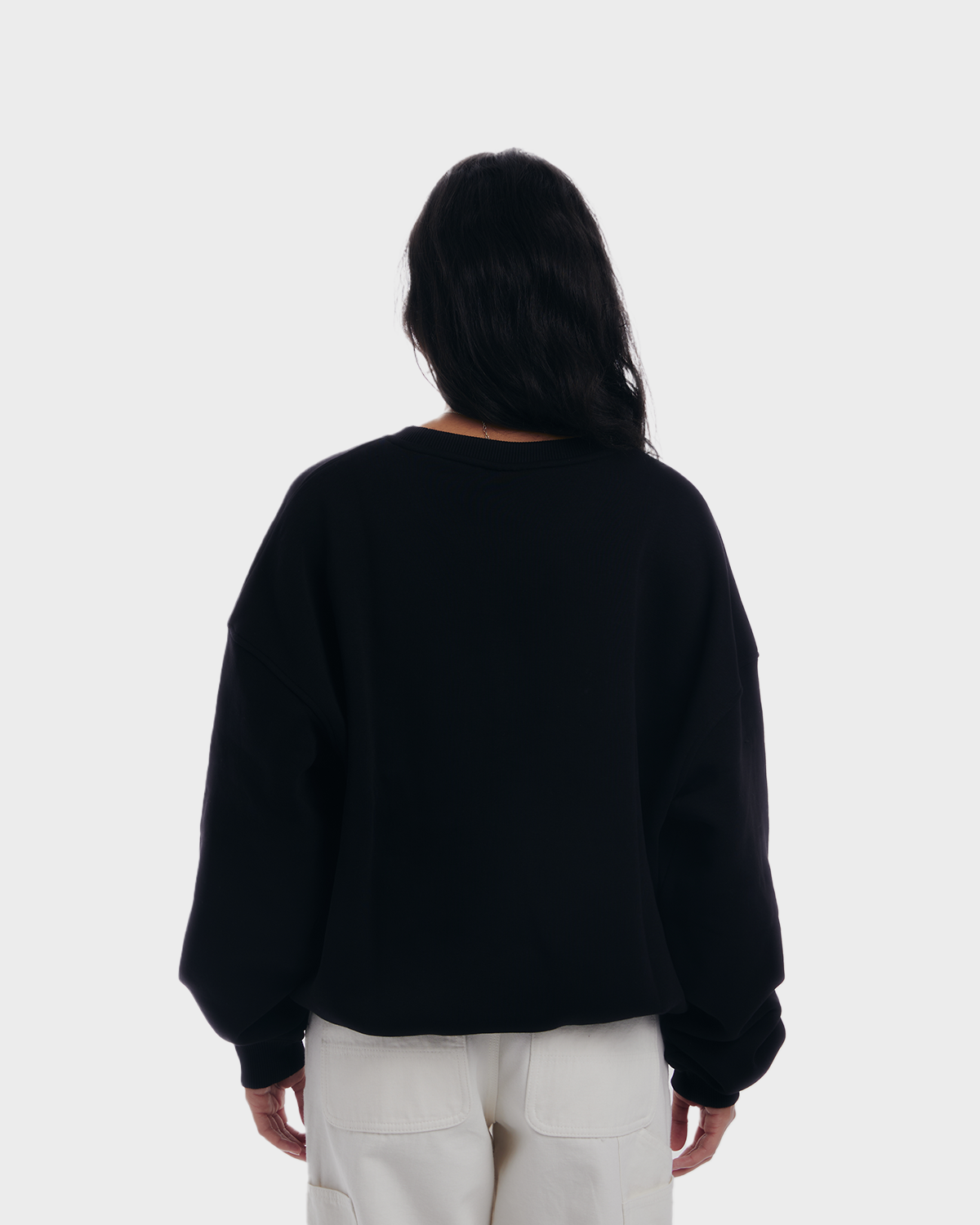 Oversized Crew Neck Black