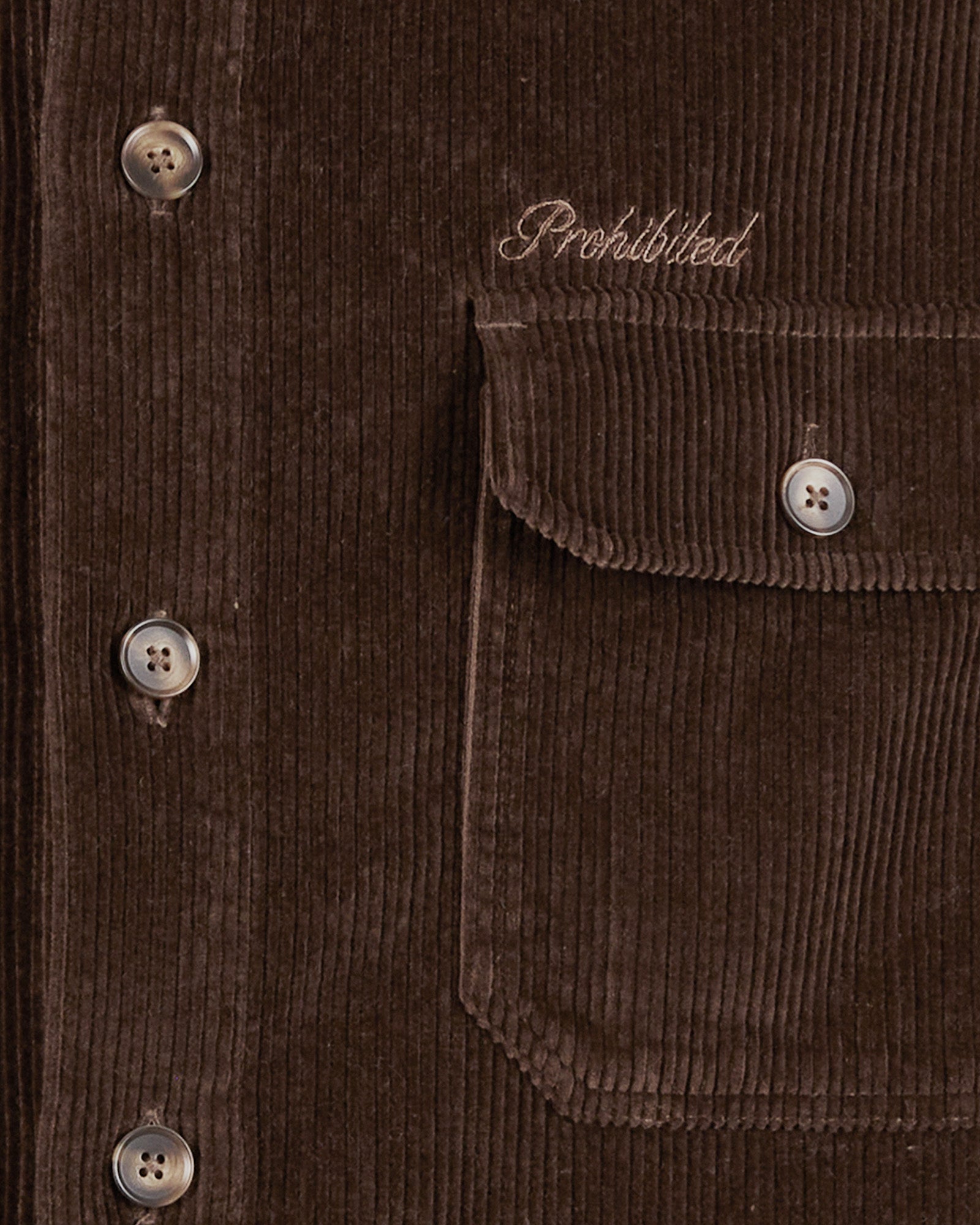 Corduroy Overshirt Brown