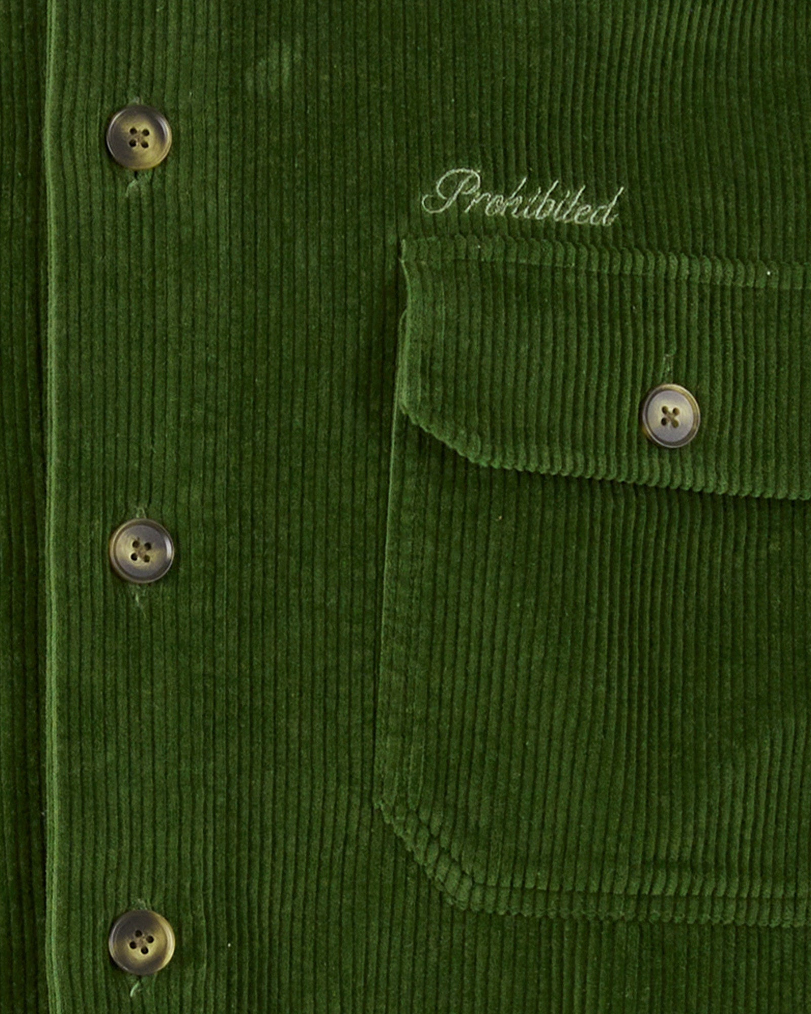 Corduroy Overshirt Green