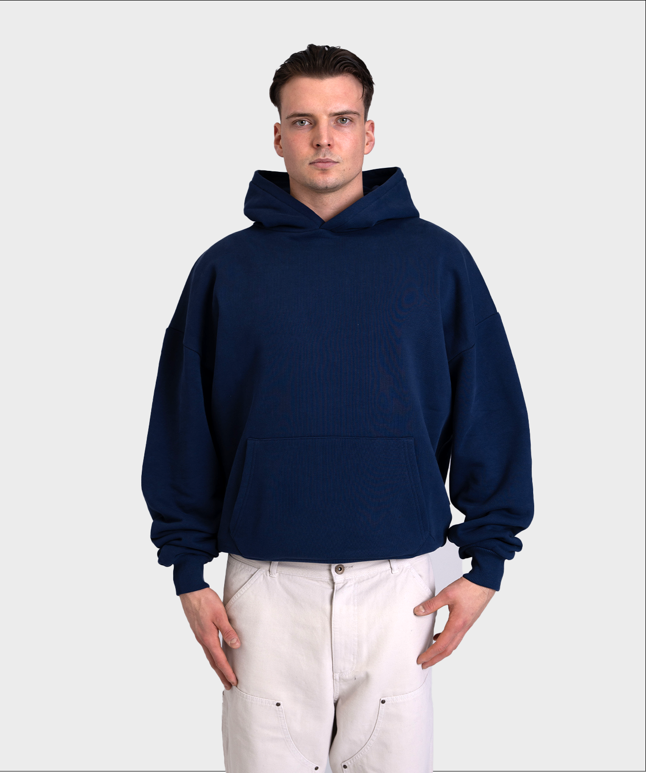 Heavy Oversized Hoodie Navy