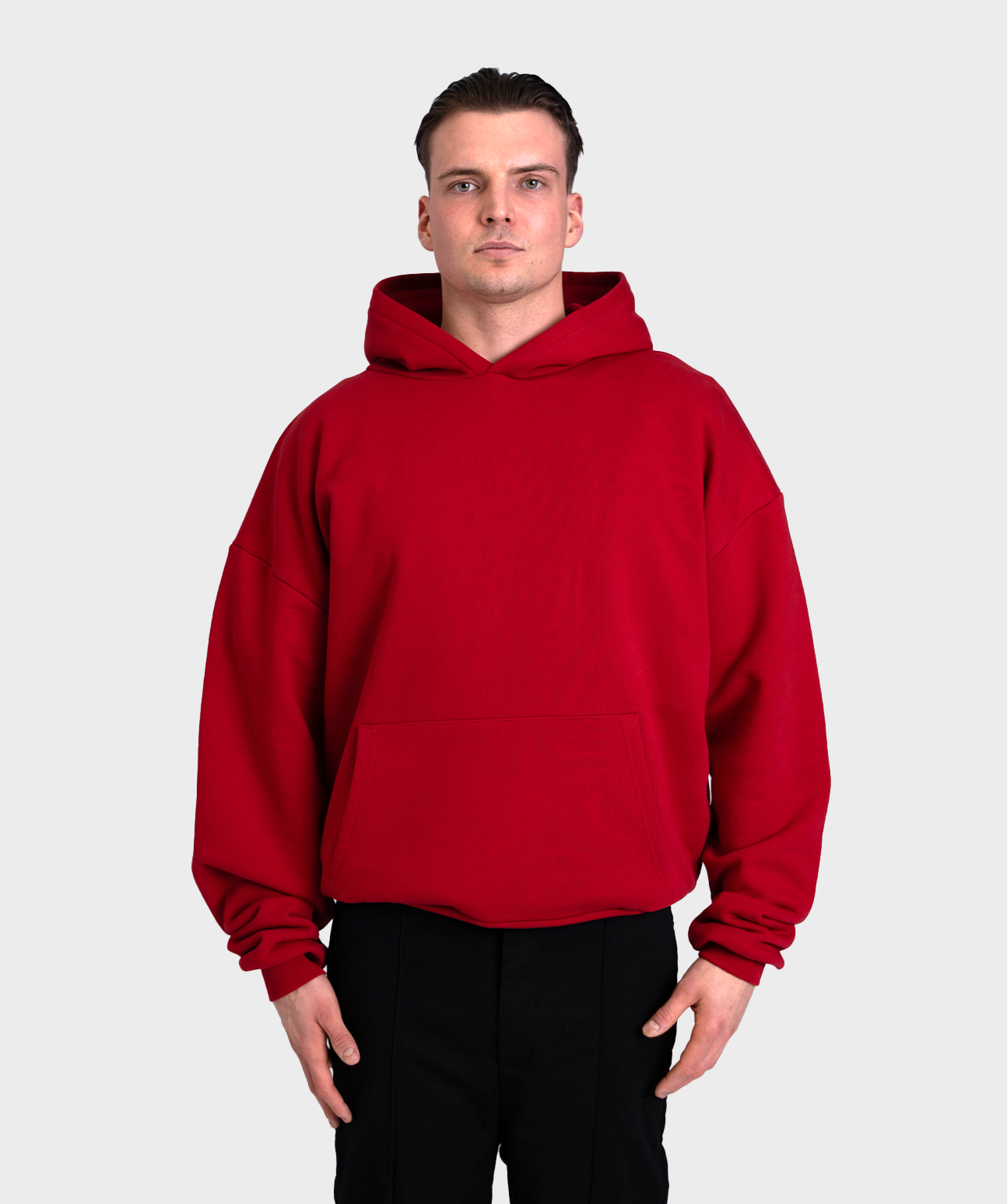 Heavy Oversized Hoodie Berry