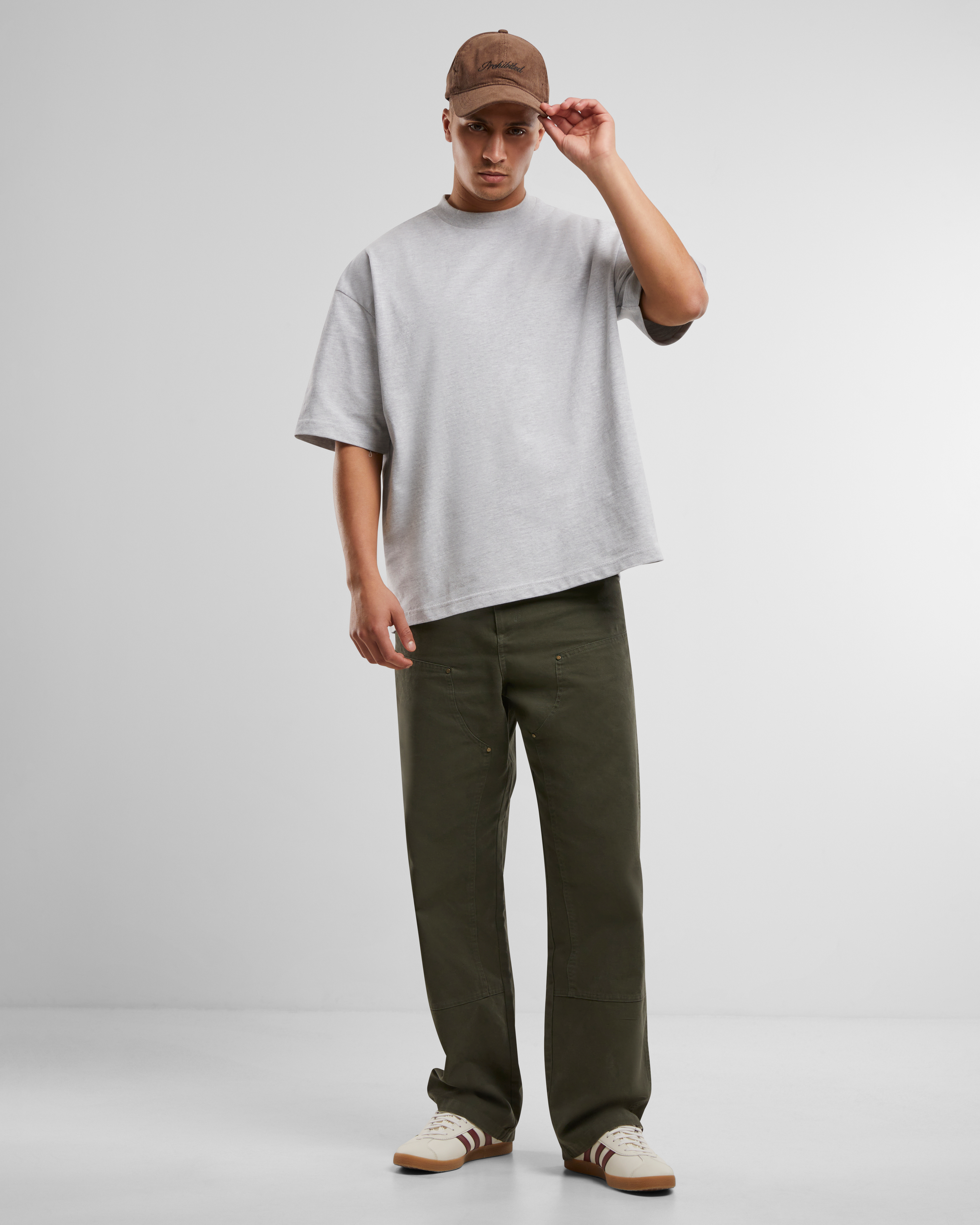 Oversized Tee Grey Melange