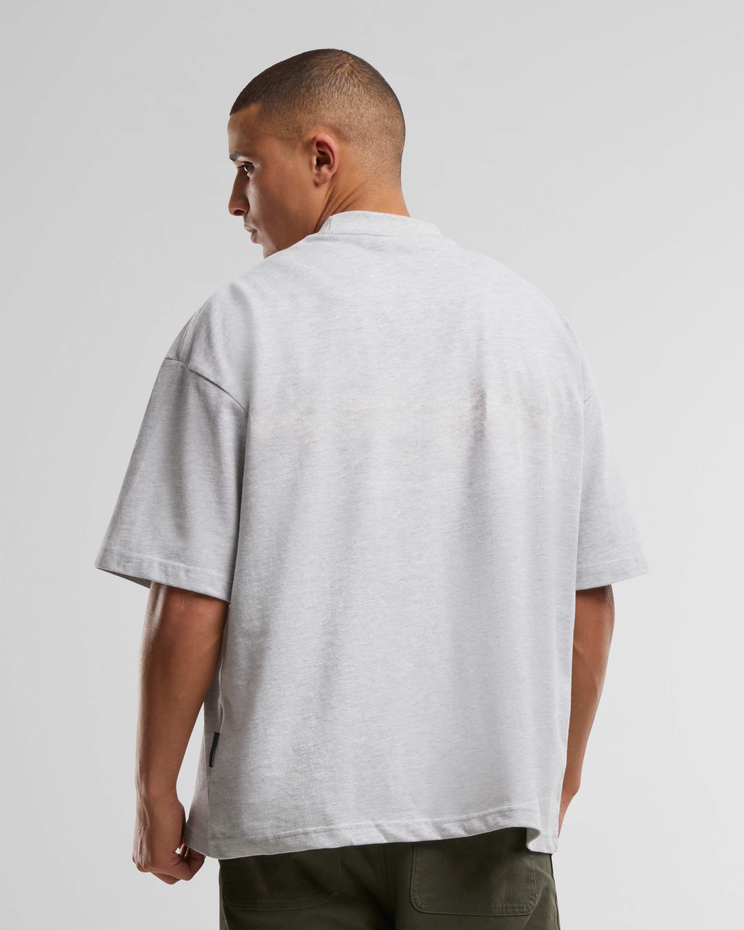 Oversized Tee Grey Melange