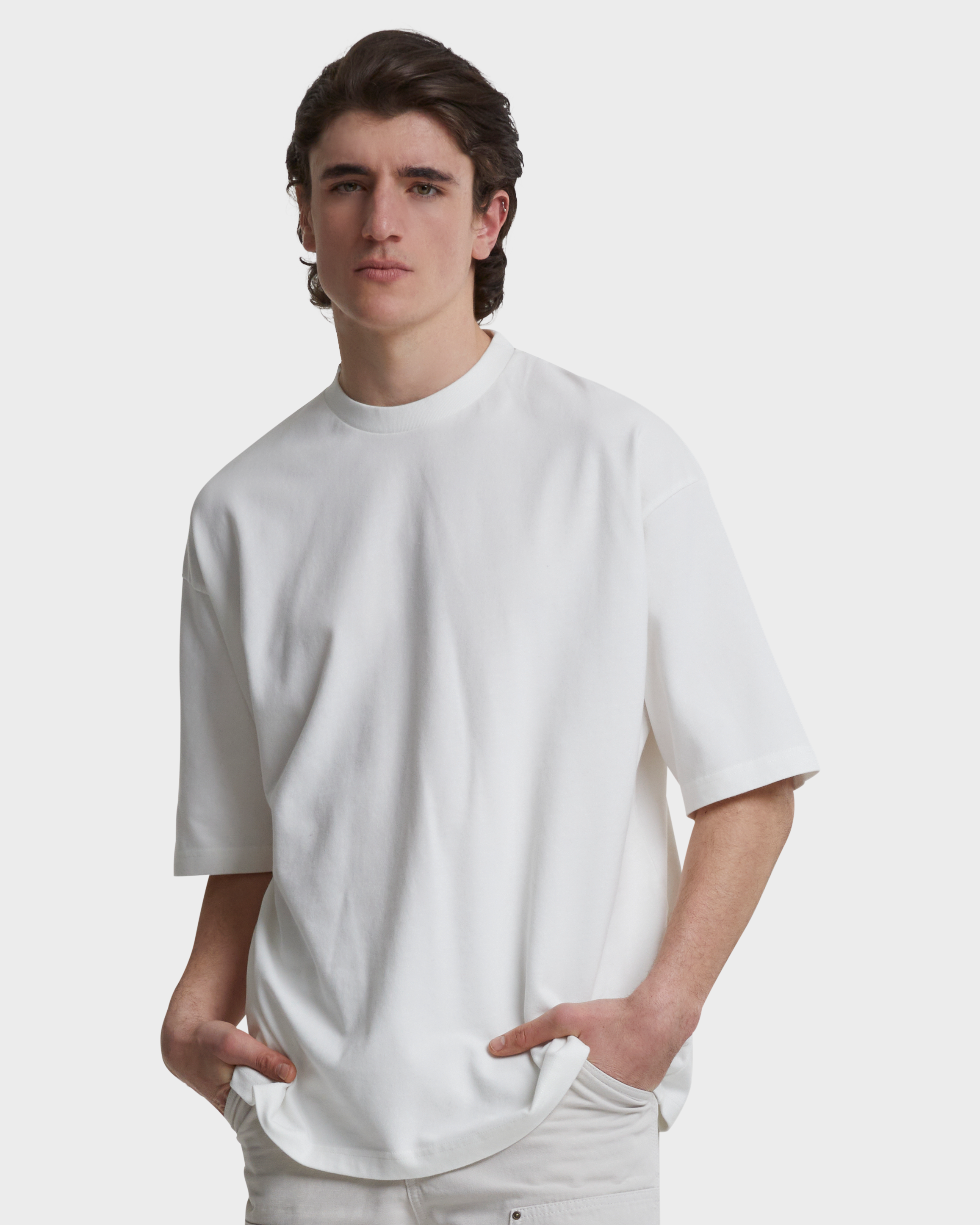 2x Oversized Tee Off-White/Black