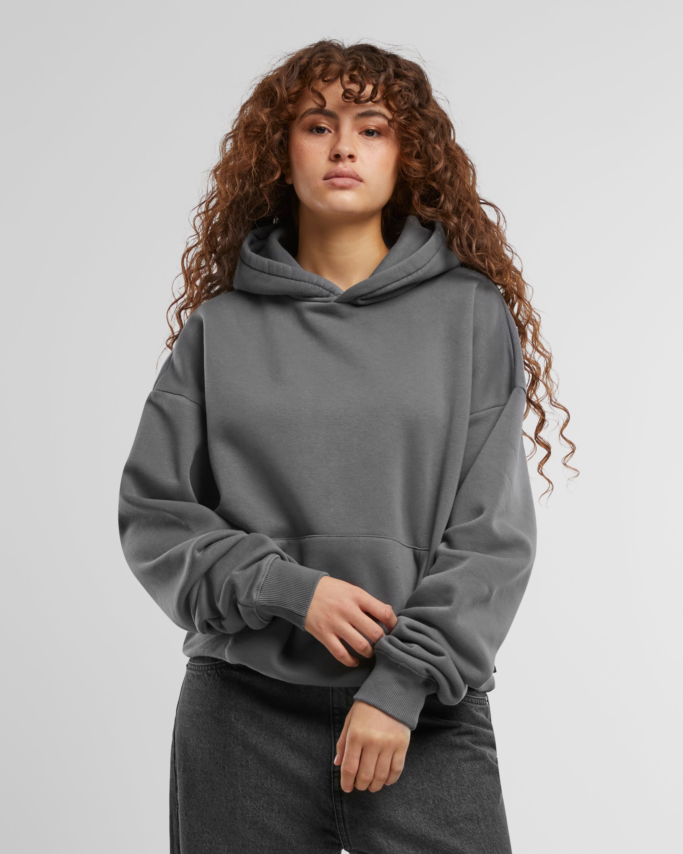 Oversized Hoodie Grey (Stone Washed)