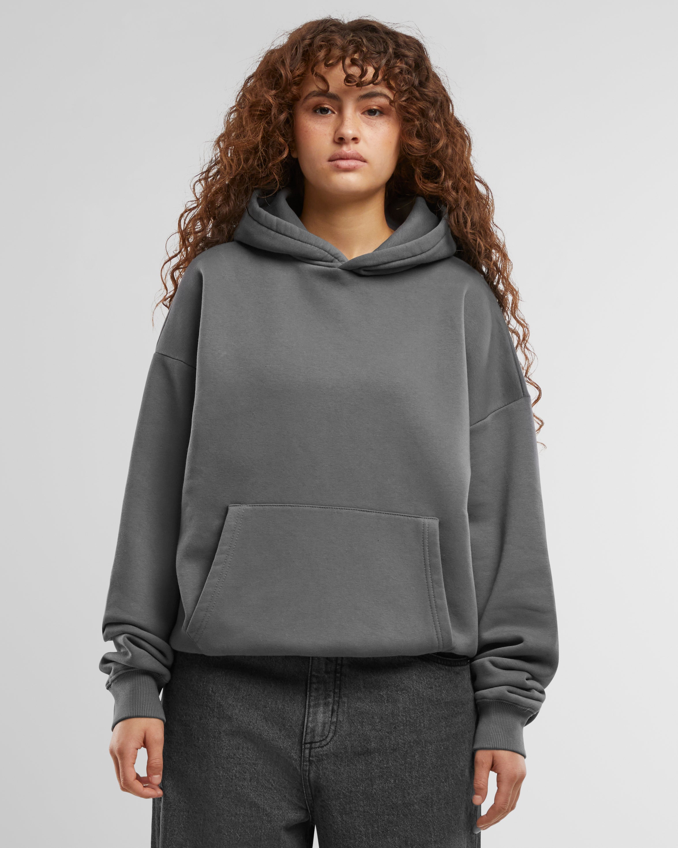 Washed grey oversized hoodie sale