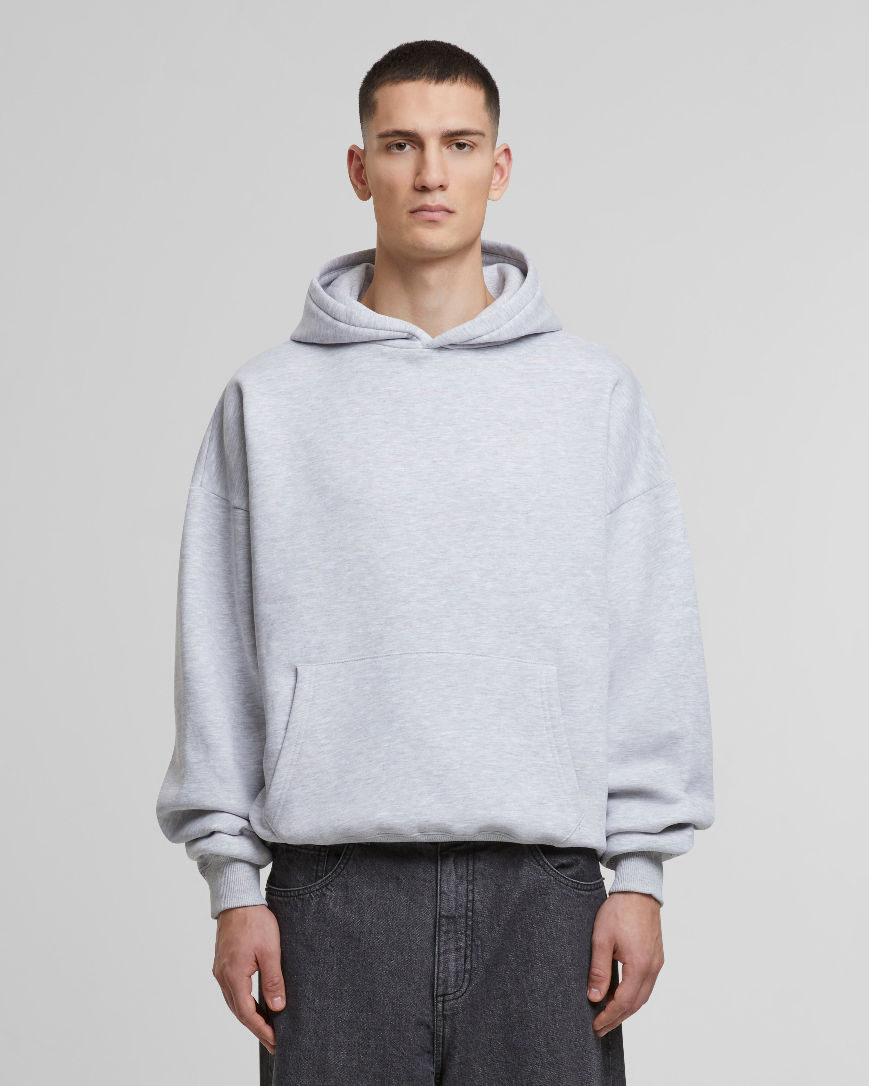 Oversized Hoodie Grey Melange