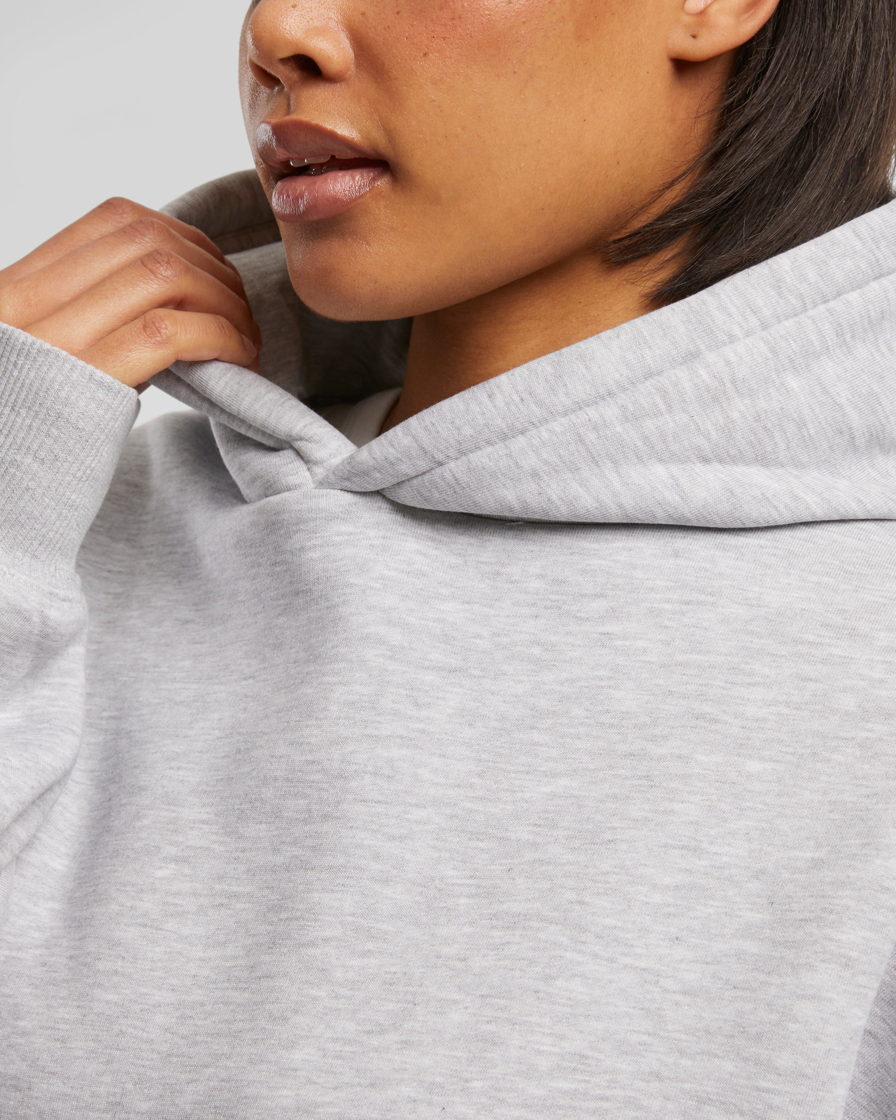 Oversized Hoodie Grey Melange