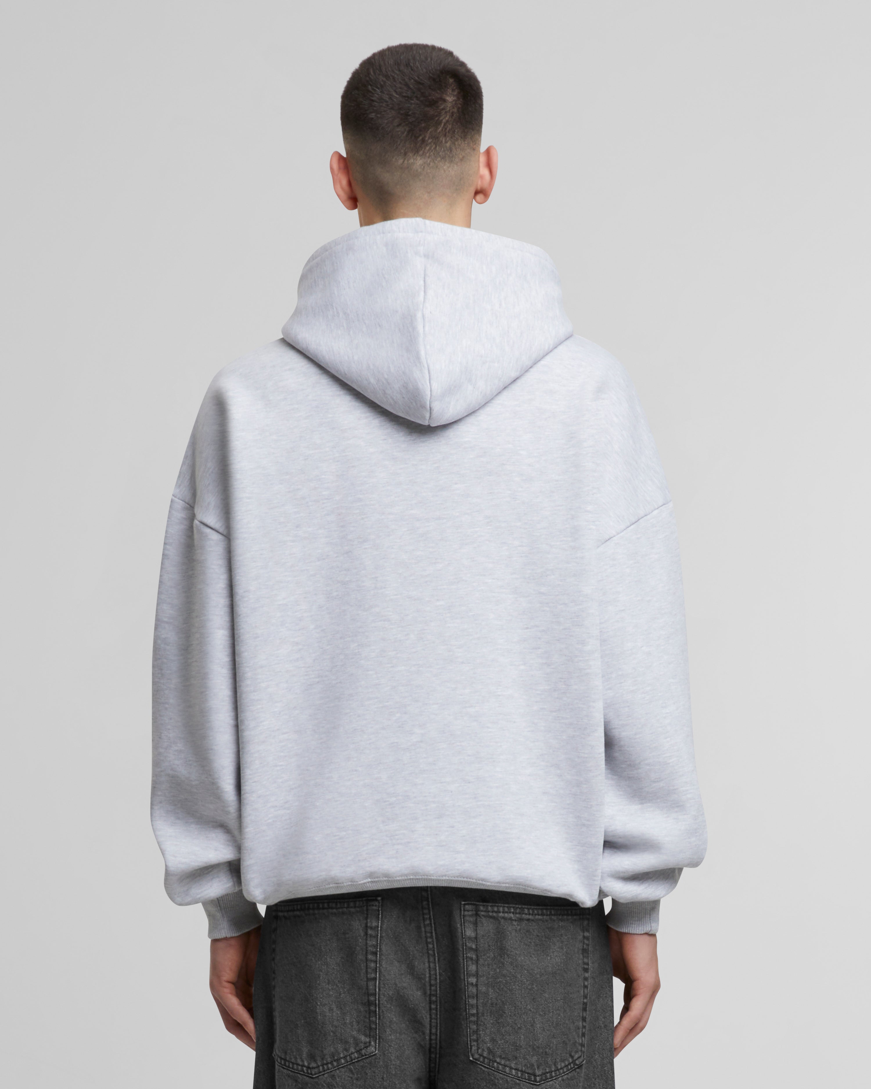 Oversized Hoodie Grey Melange