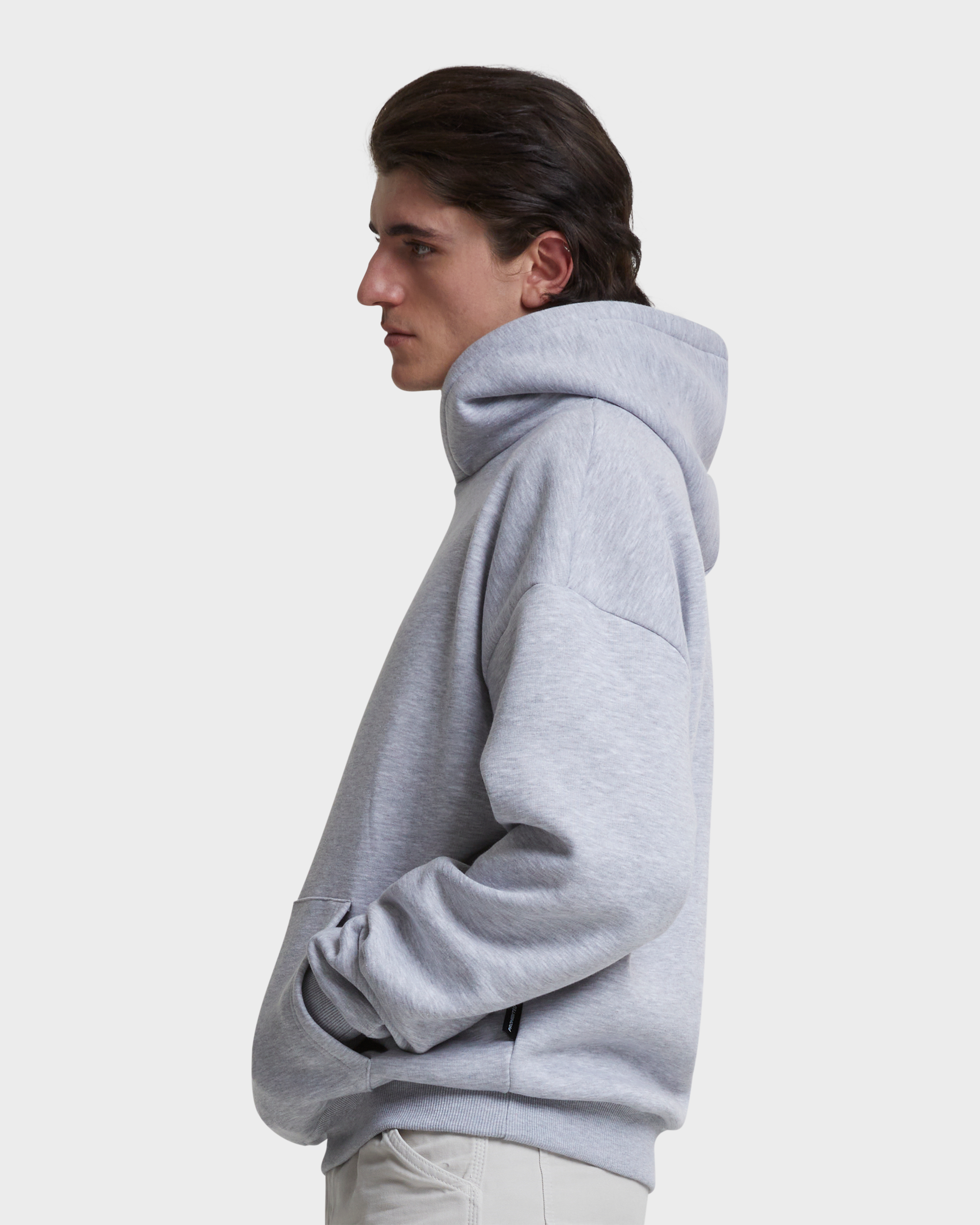 Oversized Hoodie Grey Melange