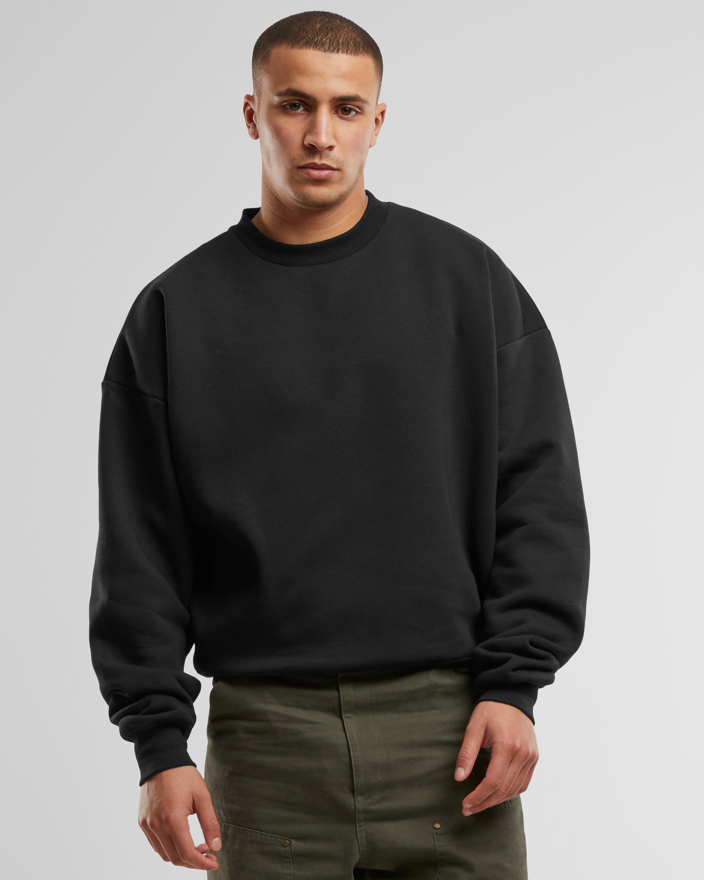 Oversized Crew Neck Black