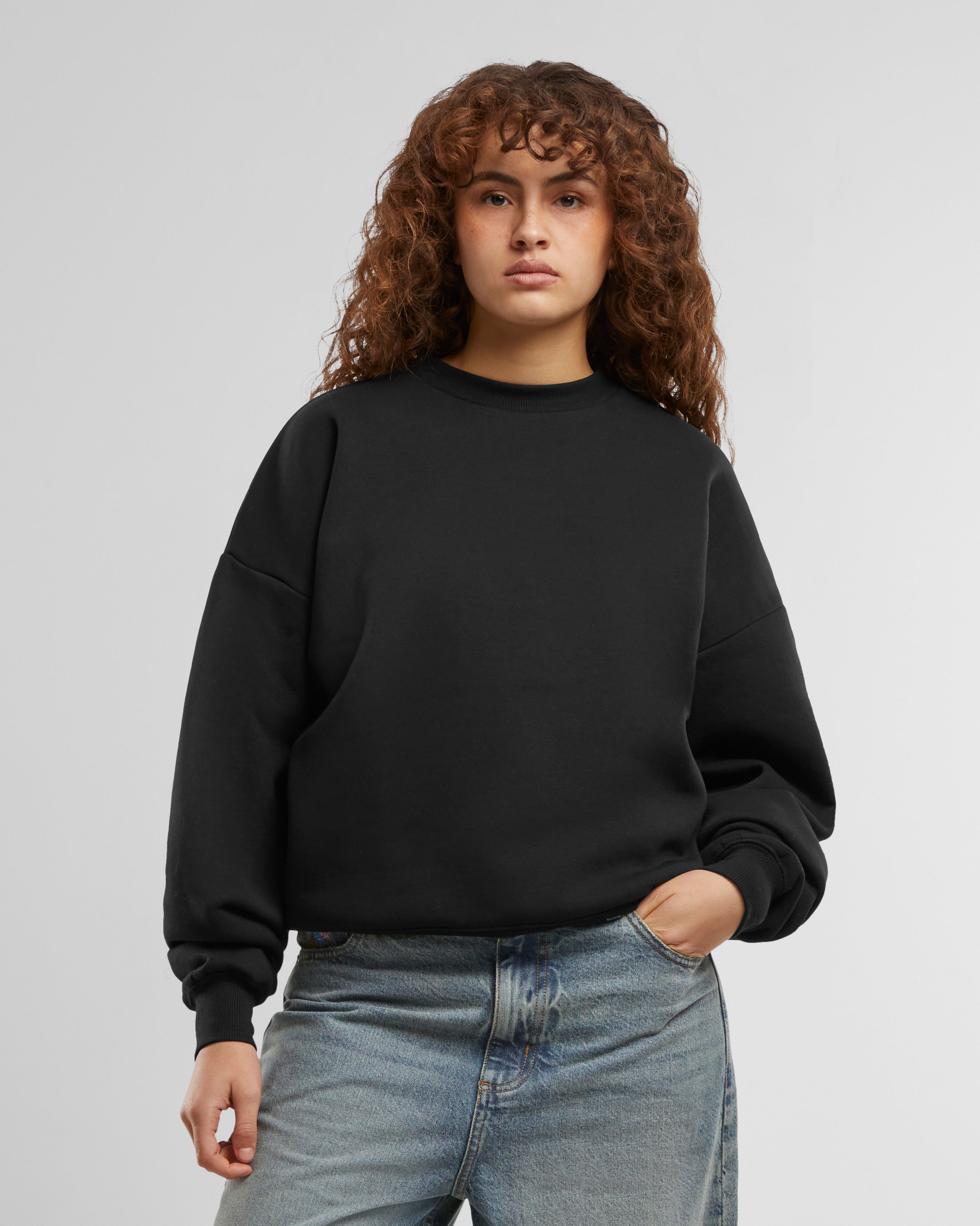 Crew neck oversized sweatshirt online