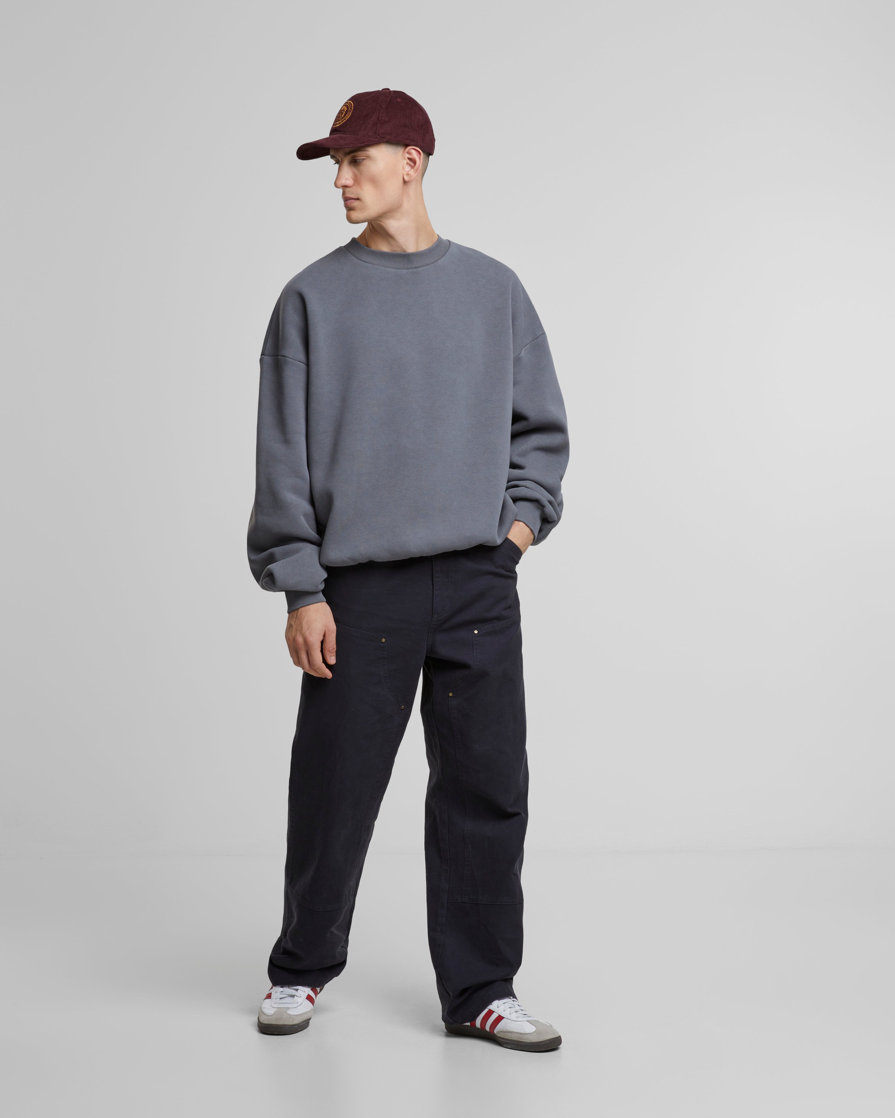 Oversized Crew Neck Grey (Stone Washed)