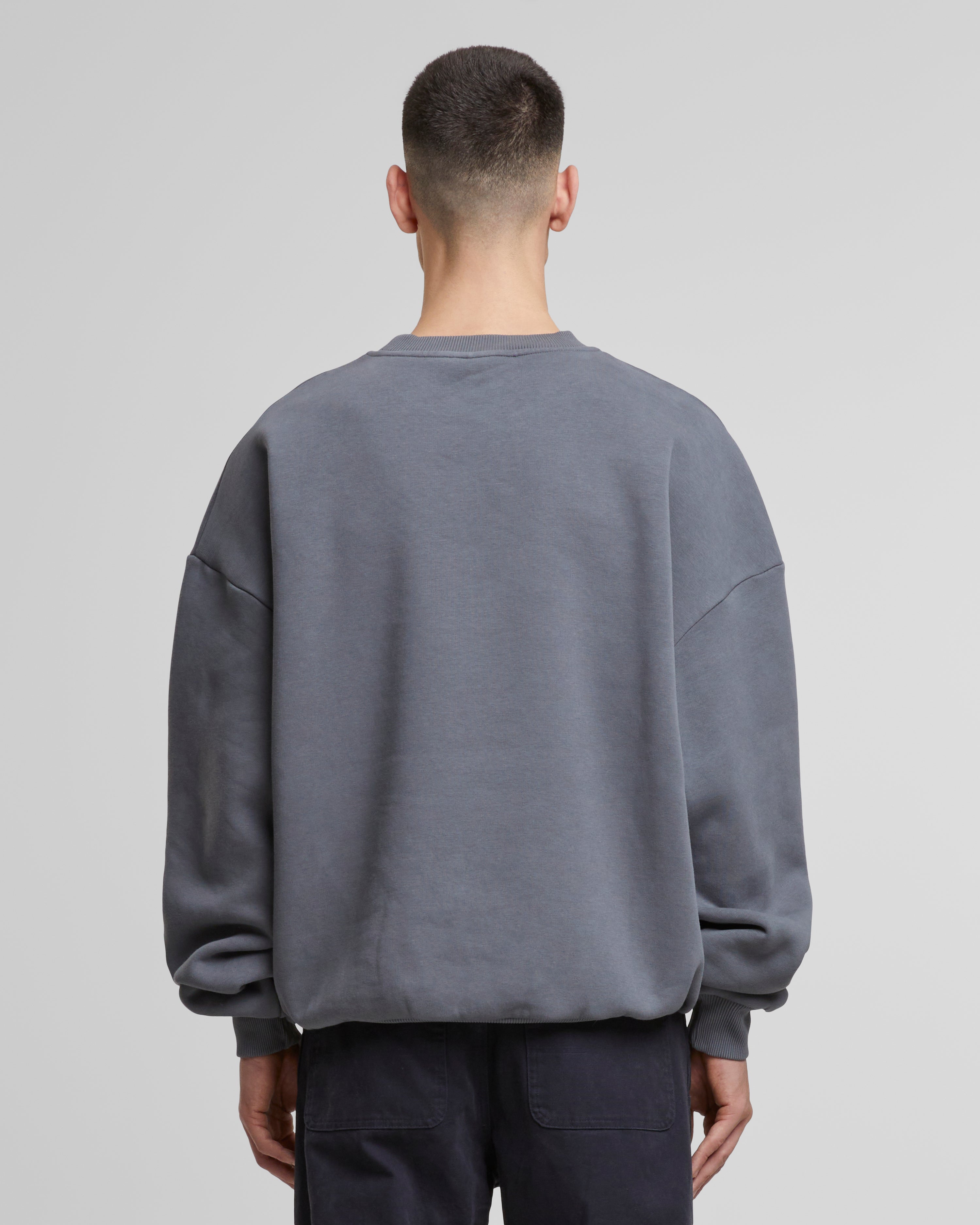 Oversized Crew Neck Grey (Stone Washed)