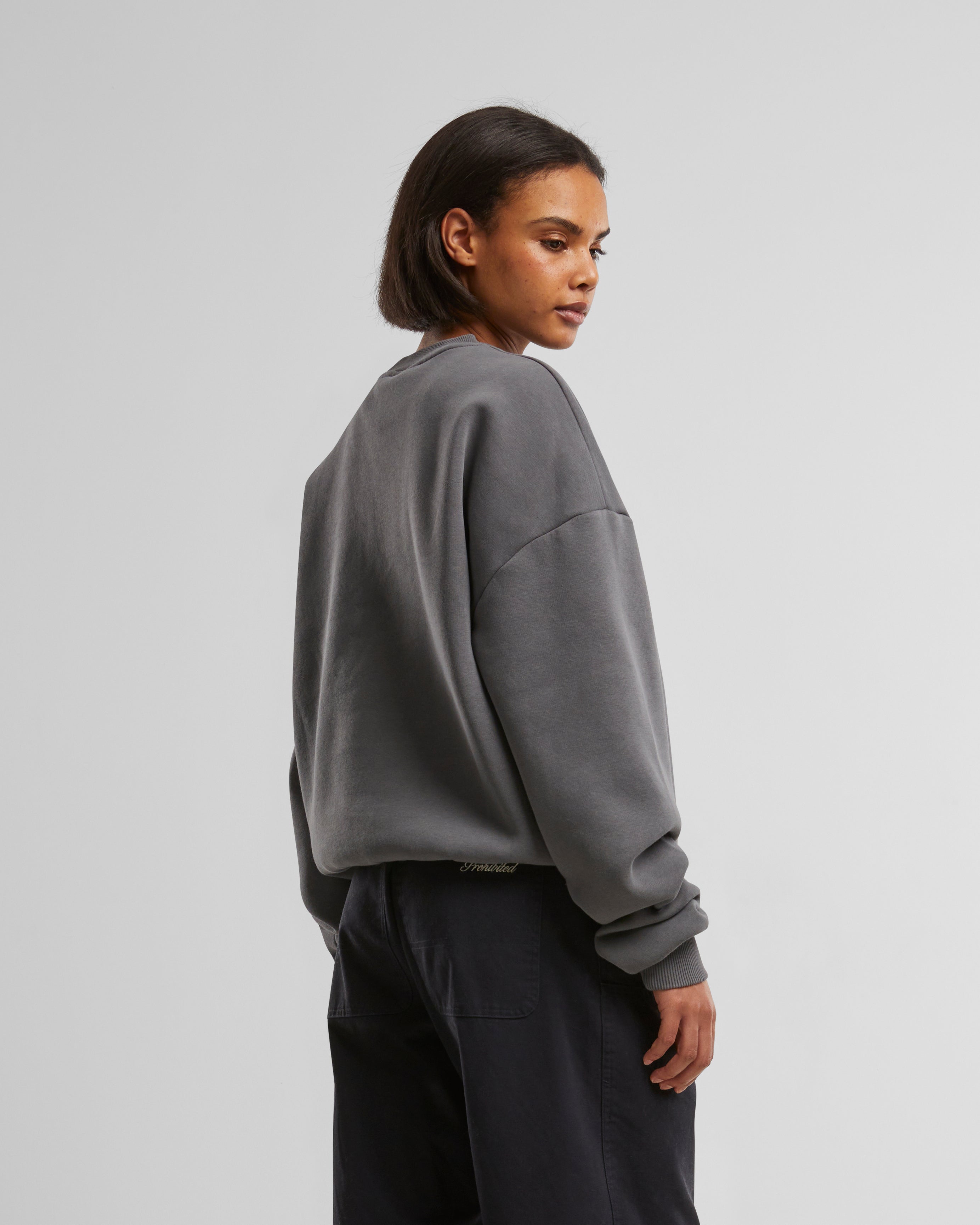 Oversized Crew Neck Grey (Stone Washed)