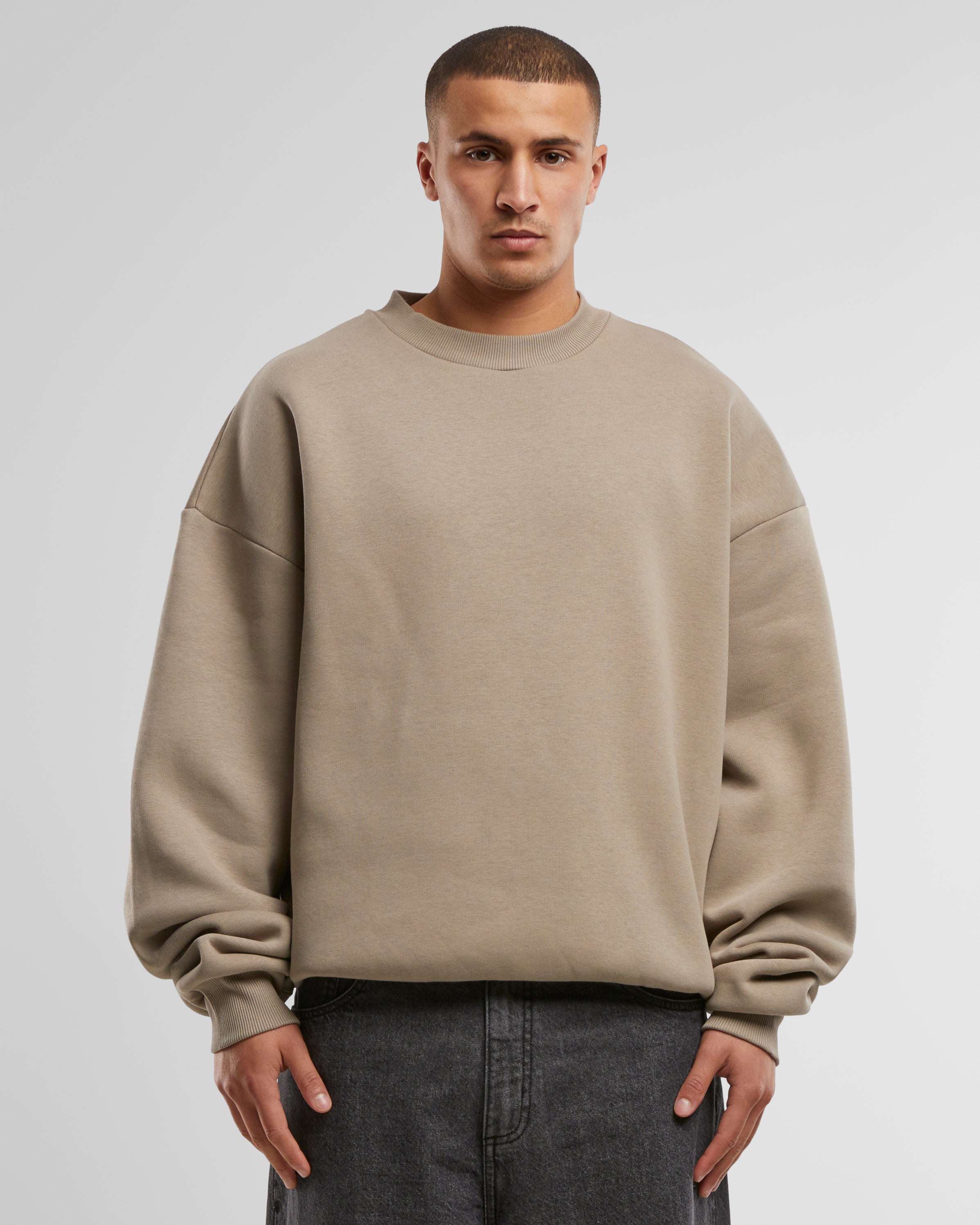 Oversized Crew Neck Sand