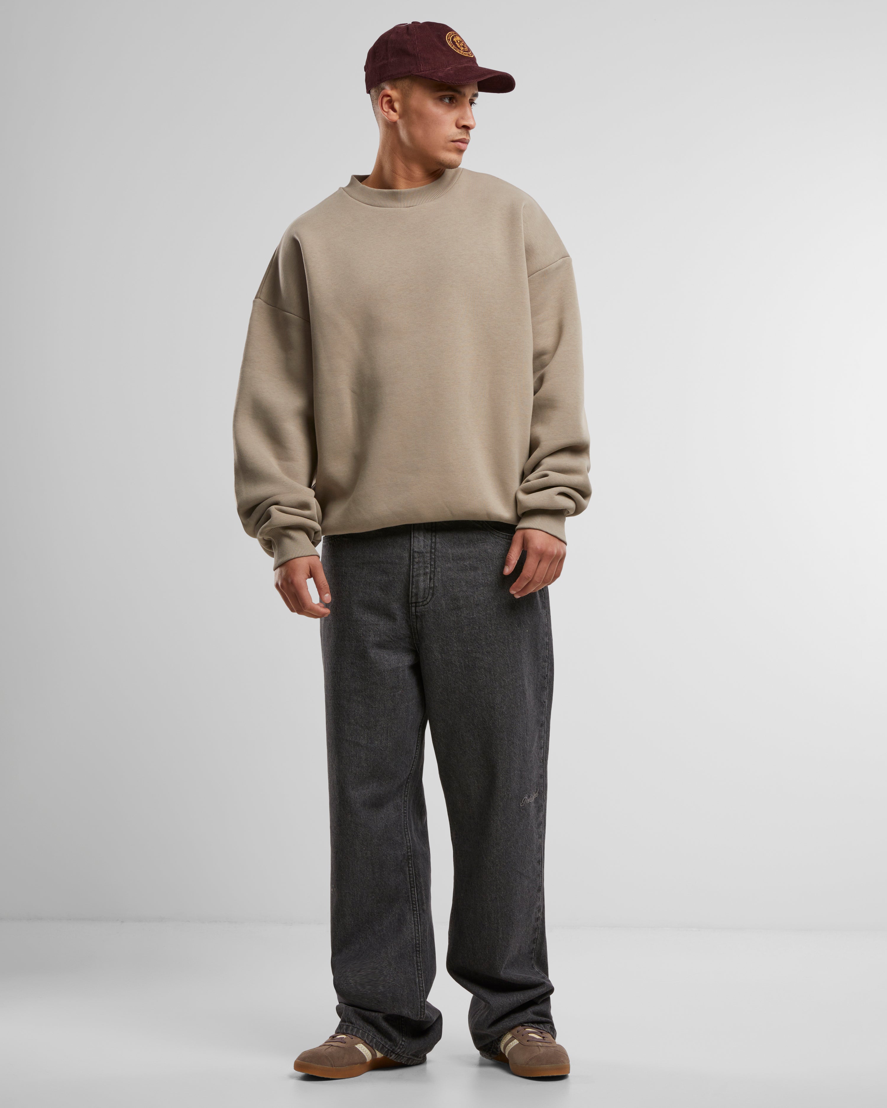 Oversized Crew Neck Sand