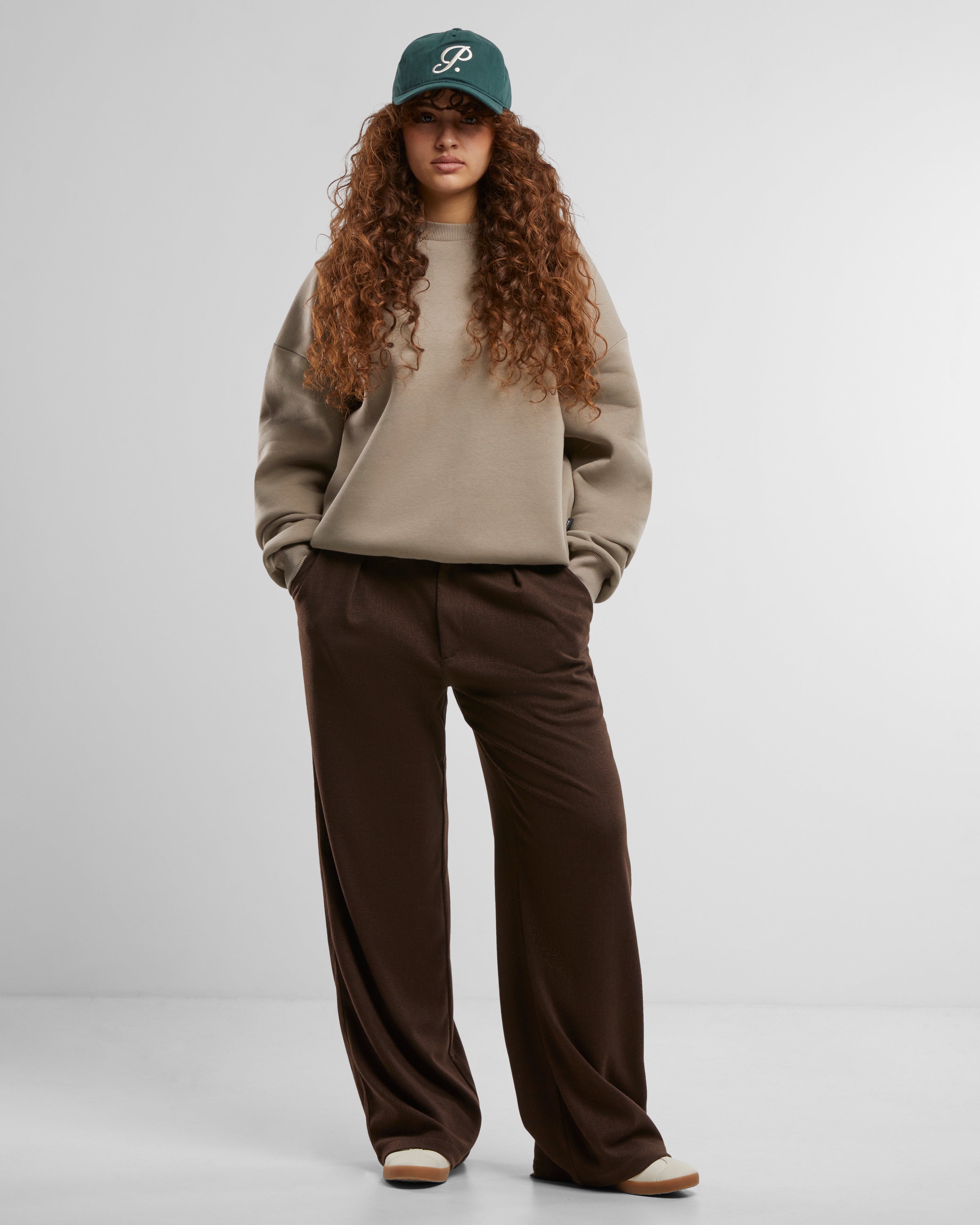 Oversized Crew Neck Sand