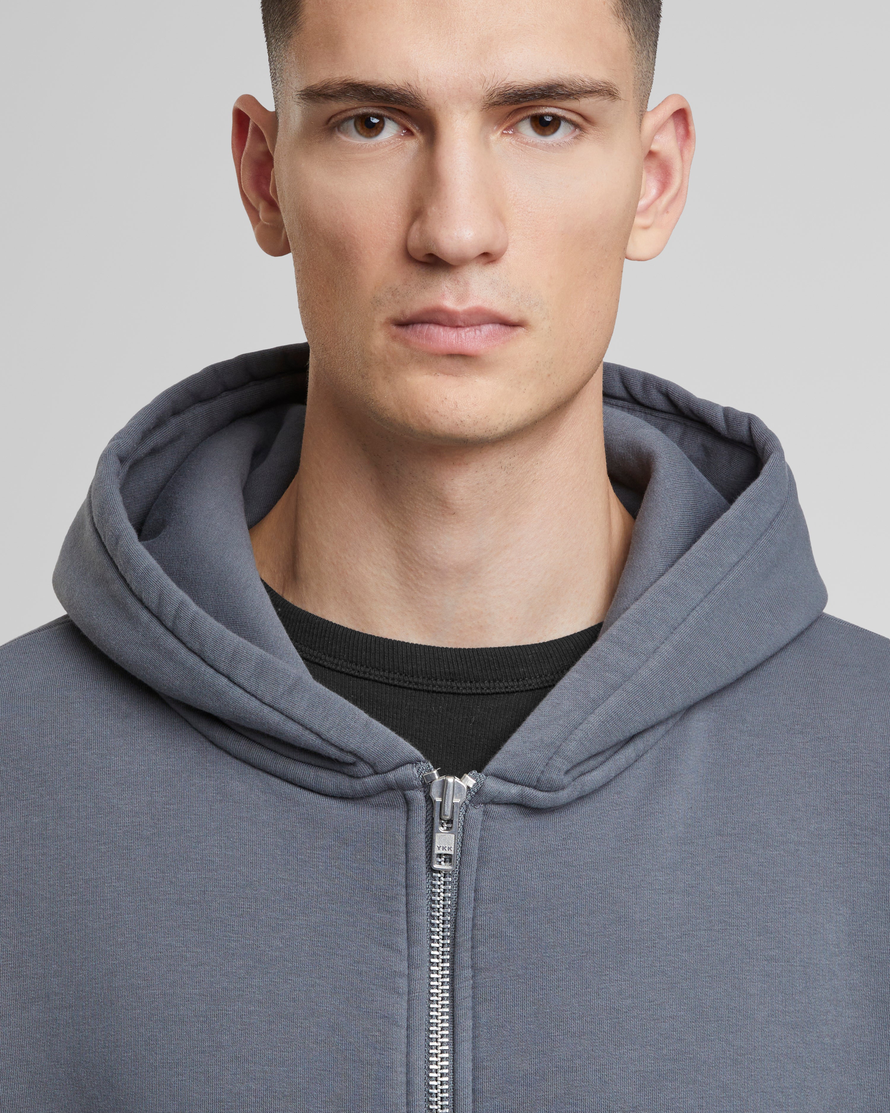 Oversized Zip-Hoodie Grey (Stone Washed)