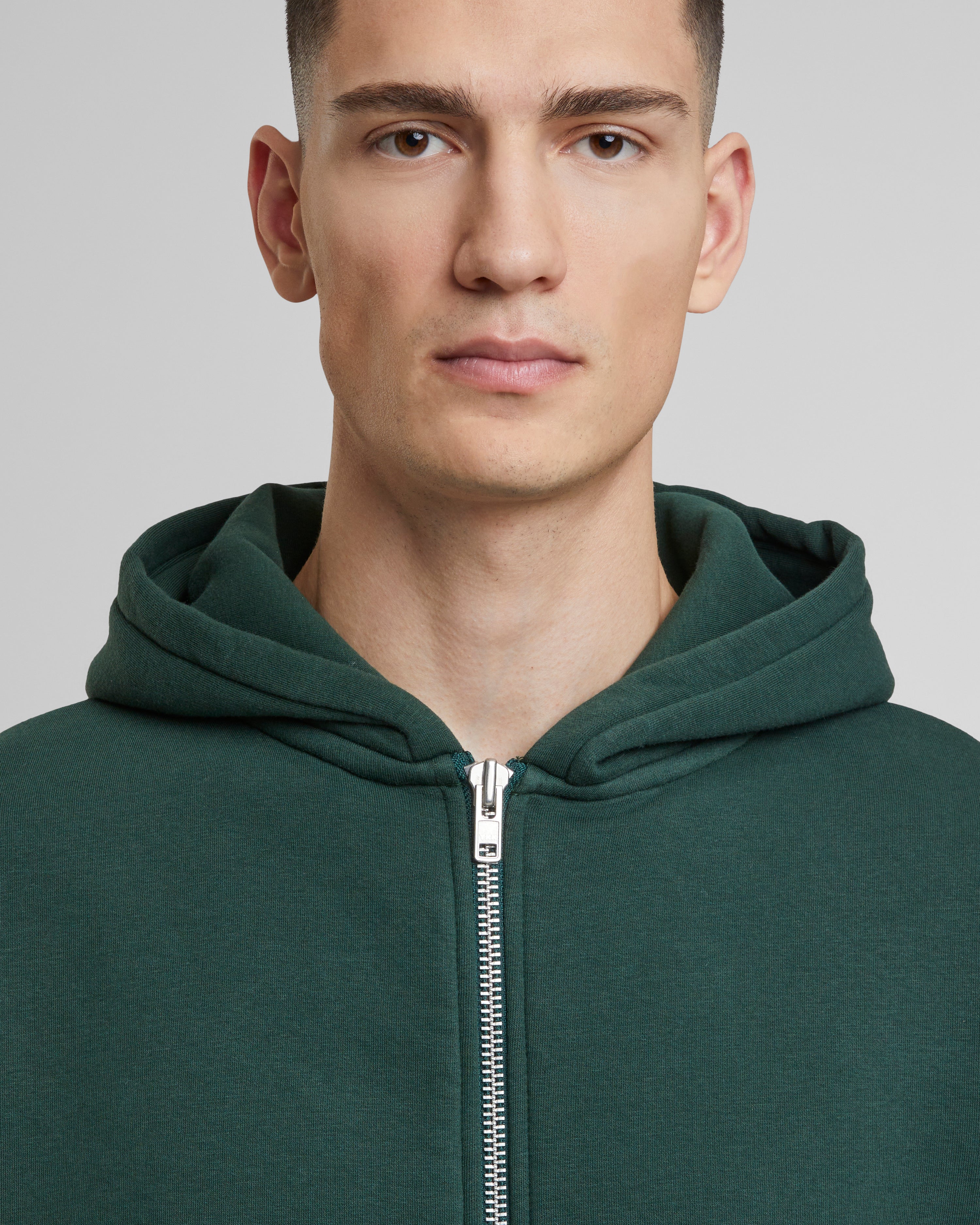 Oversized Zip-Hoodie British Racing Green