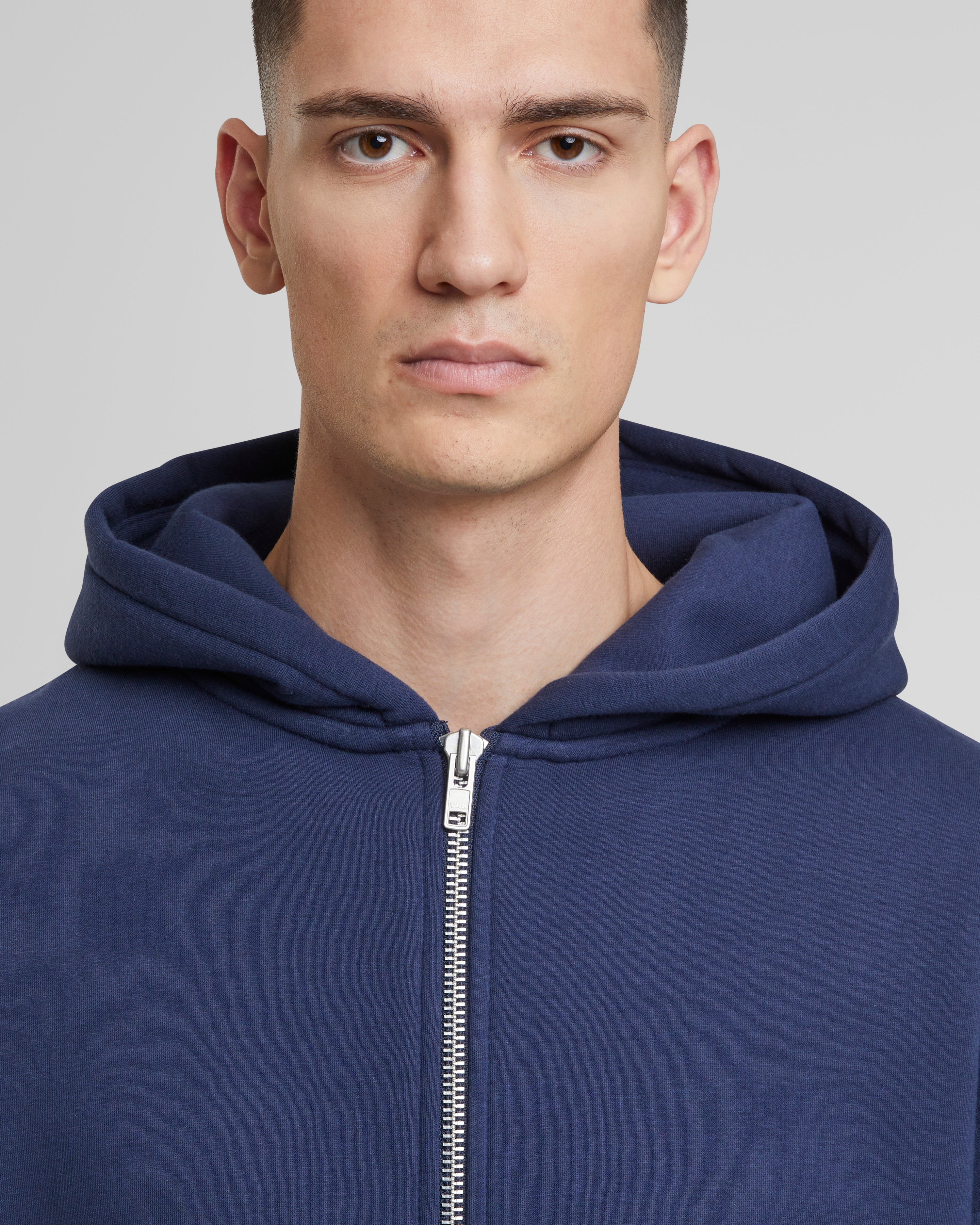 Oversized Zip-Hoodie Navy