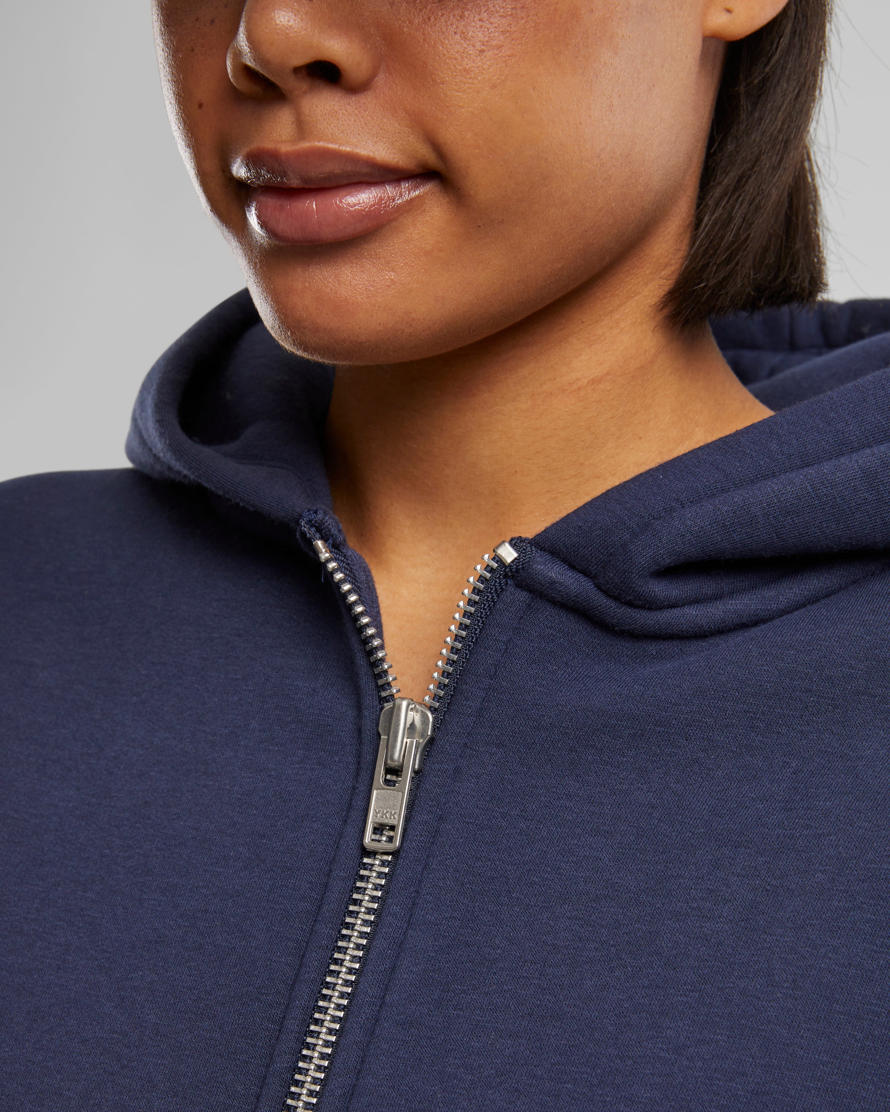 Oversized Zip-Hoodie Navy