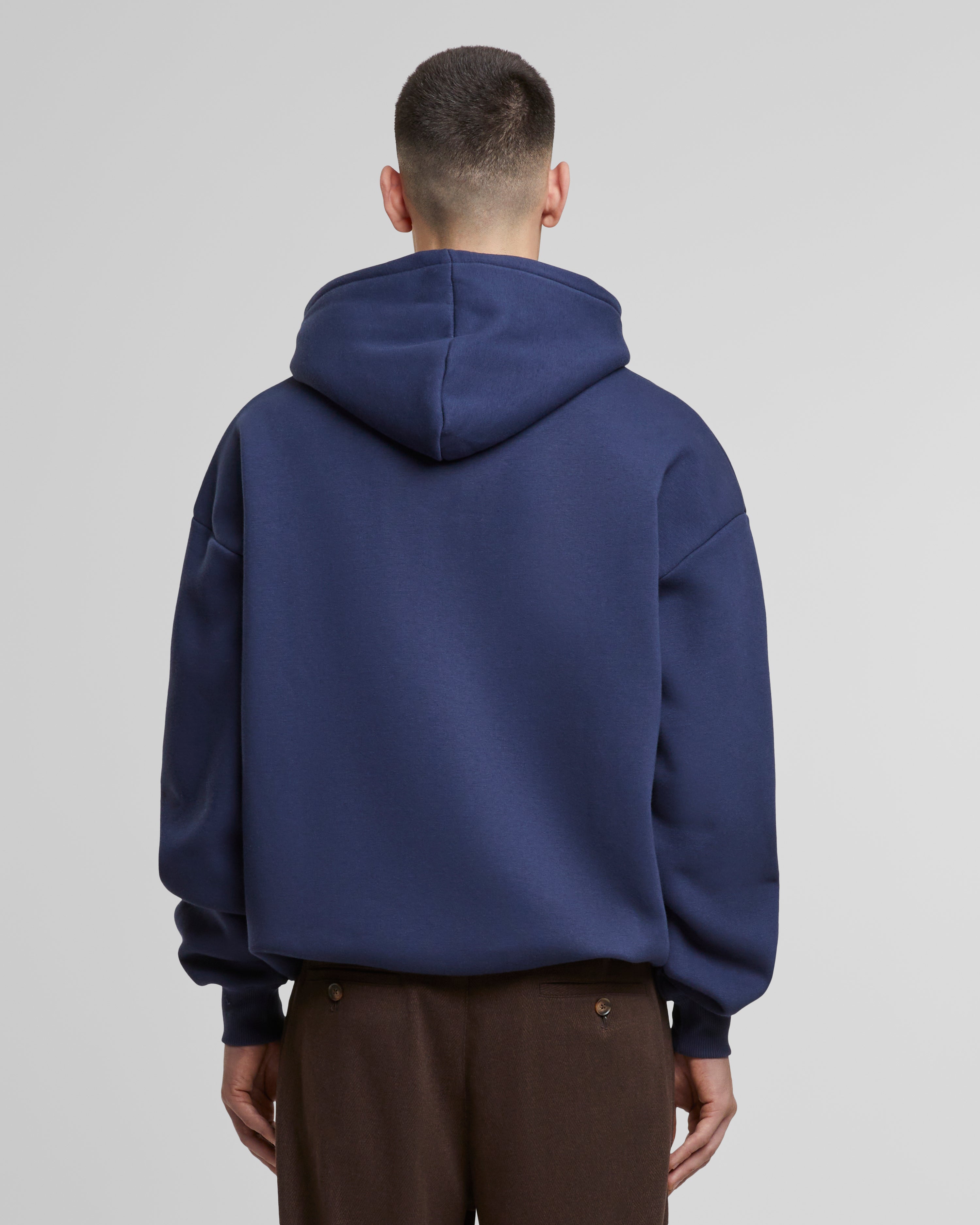 Oversized Zip-Hoodie Navy