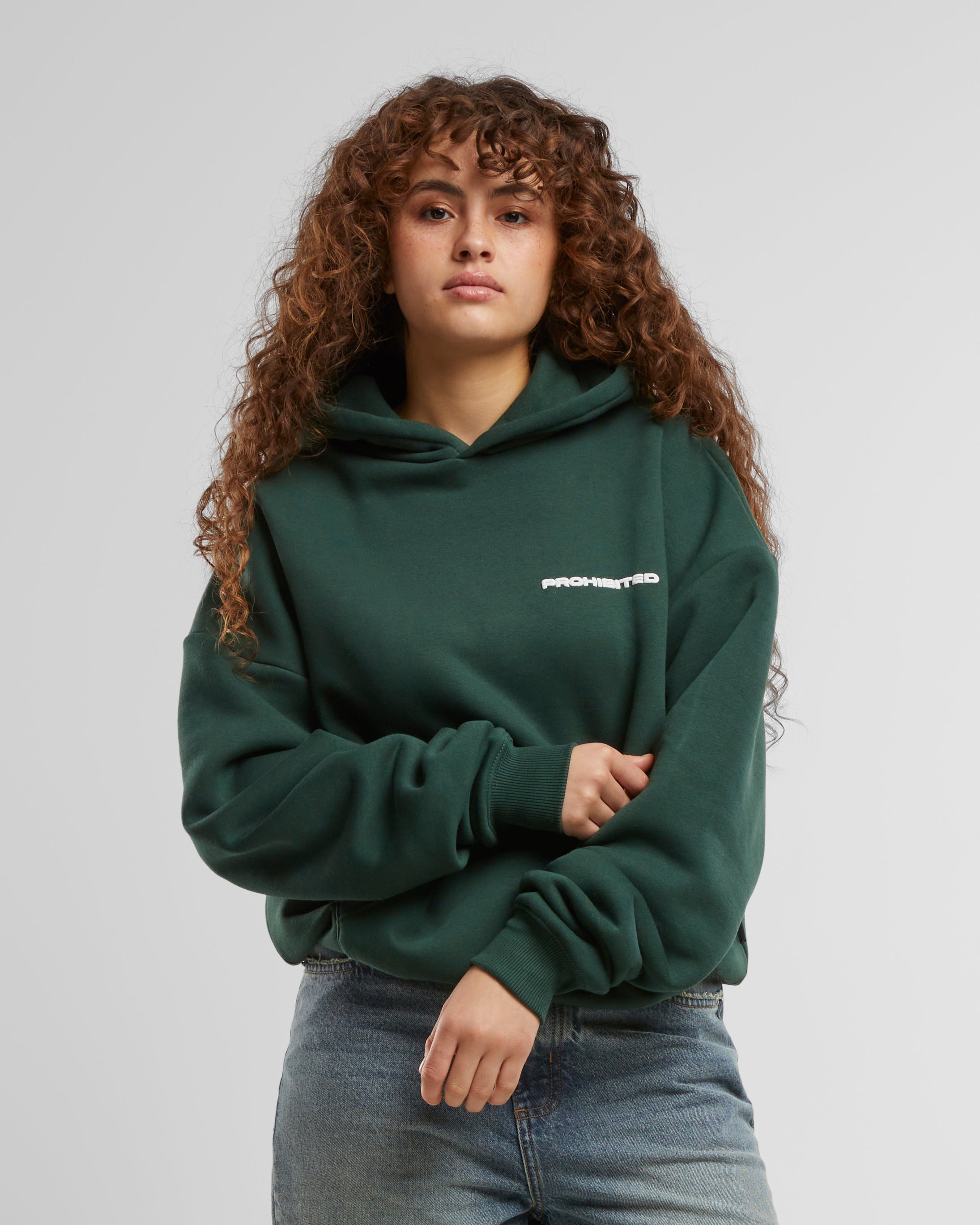 10119 Hoodie British Racing Green Prohibited