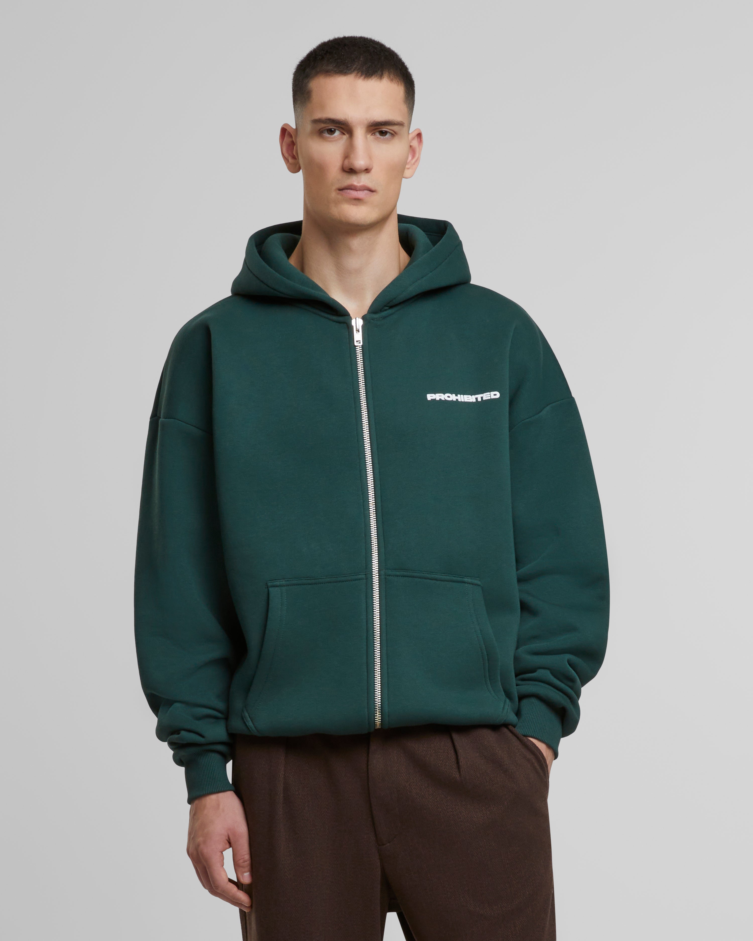 10119 Zip-Hoodie British Racing Green