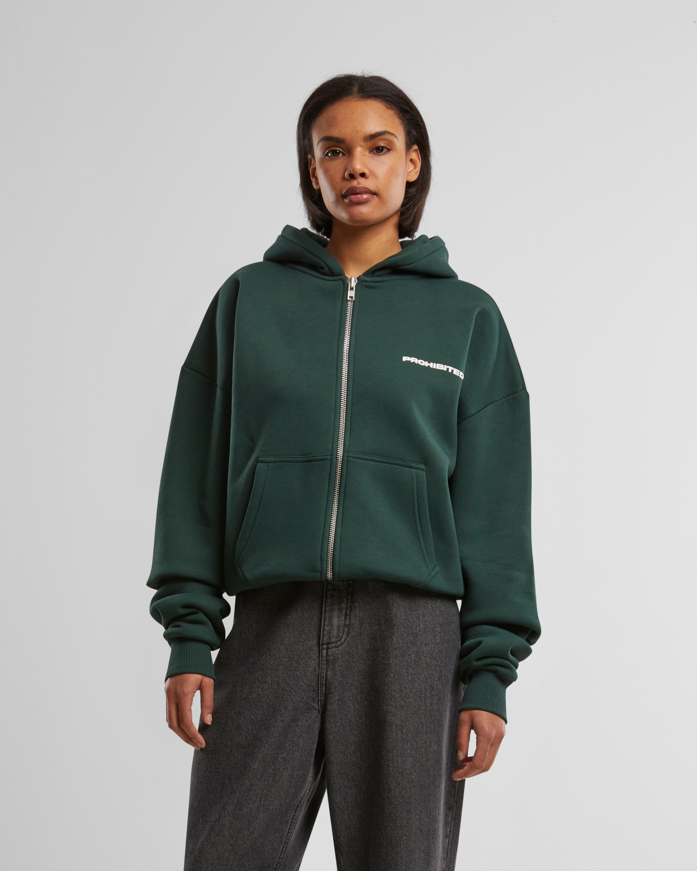 10119 Zip-Hoodie British Racing Green