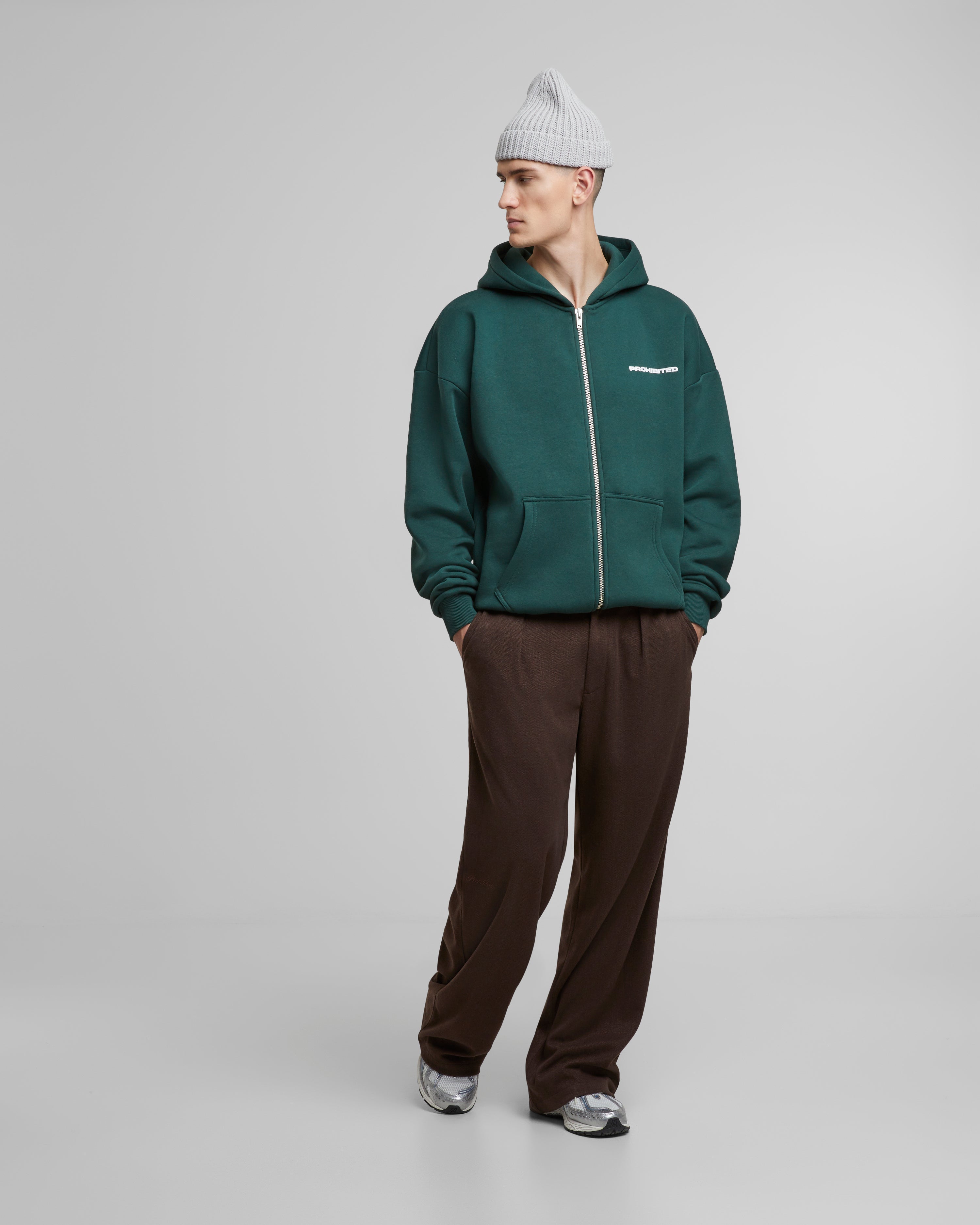 10119 Zip-Hoodie British Racing Green