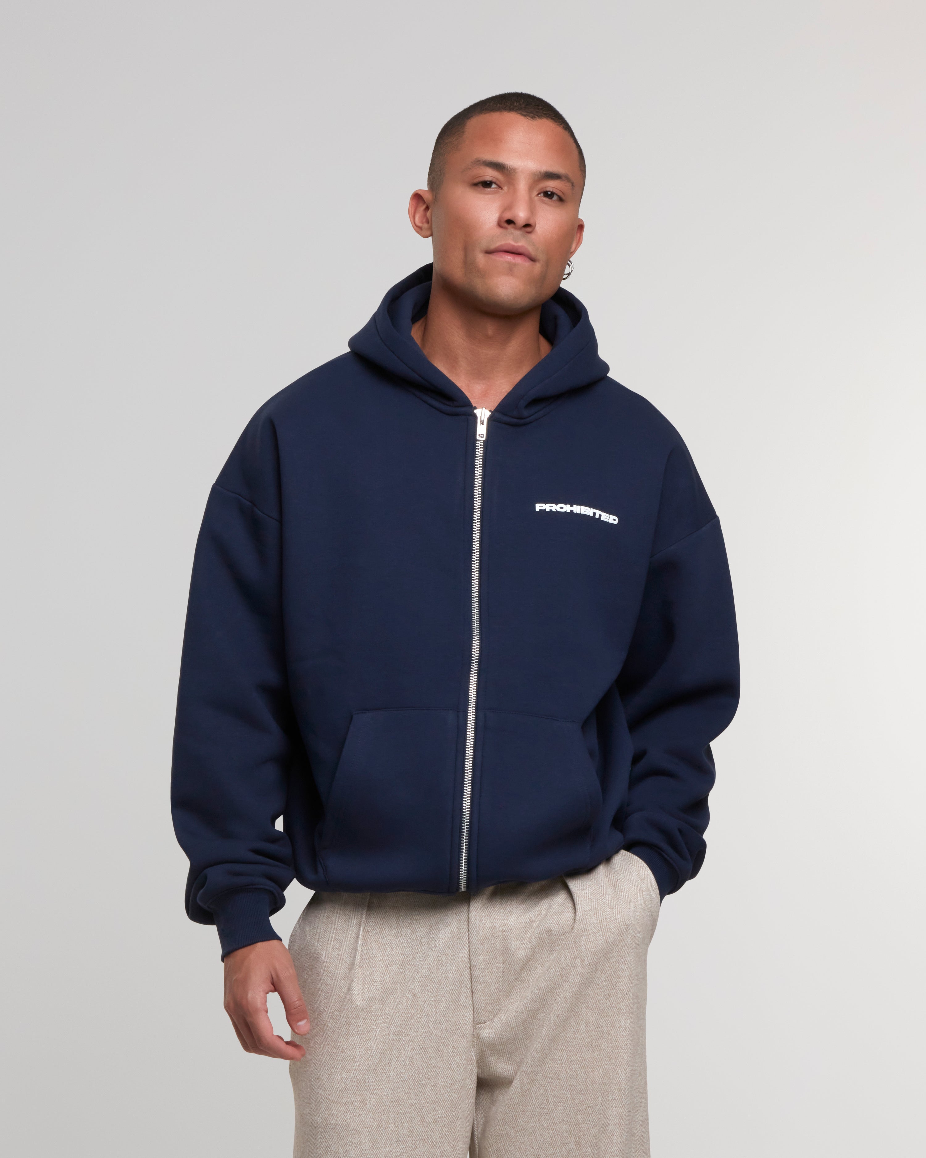 10119 Zip-Hoodie Navy